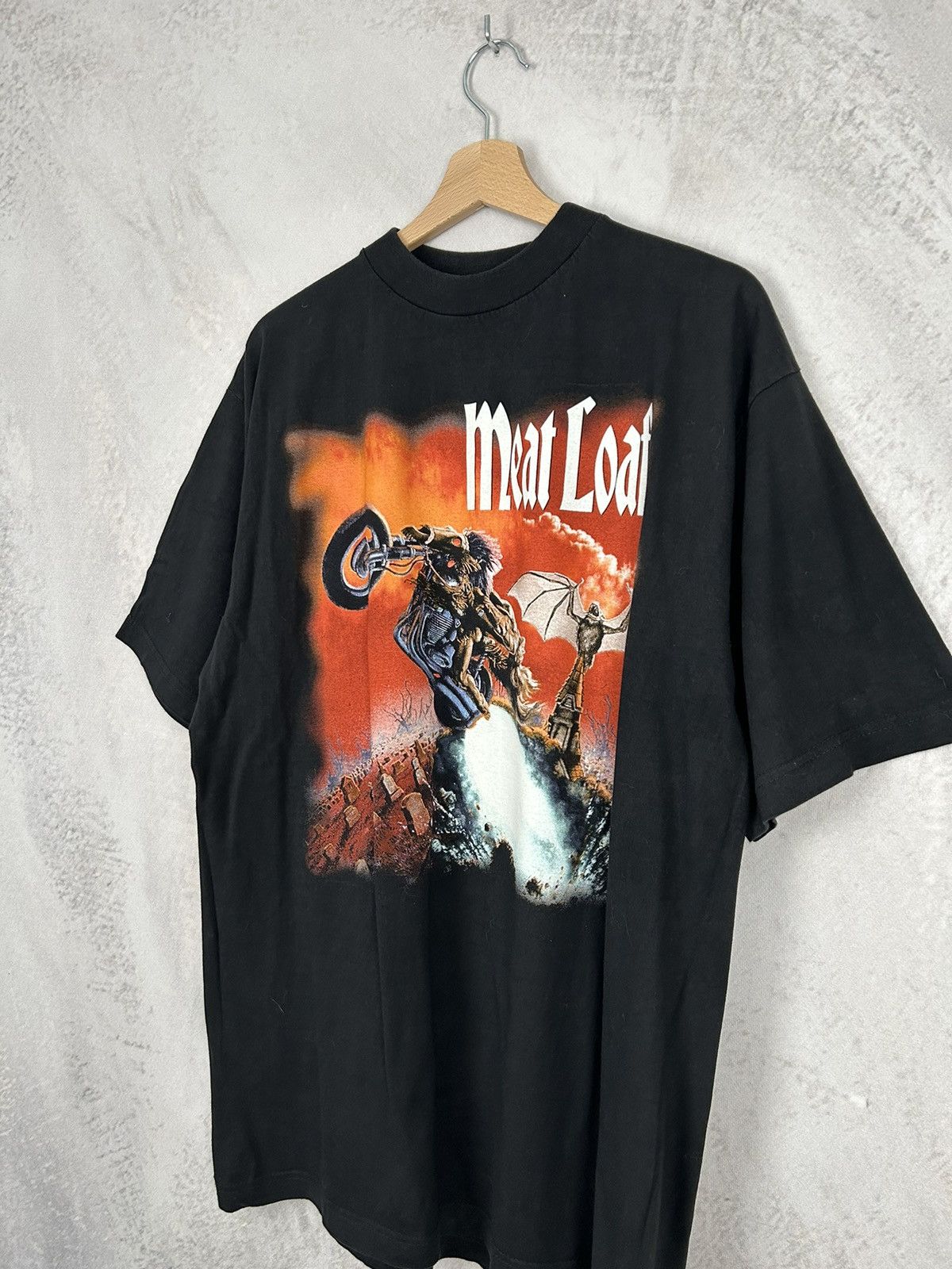 Band Tees Vintage Meat Loaf 90s Tour Graphic Tee Rock Band Rare Hype Size US XL / EU 56 / 4 - 2 Thumbnail