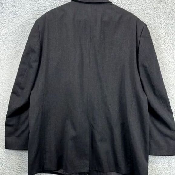 Joseph Joseph Feiss 100% Wool Blazer Adult 48R Black Sport Coat Tuxedo Mens - Chest 51" & 31 Size 48R - 2 Thumbnail