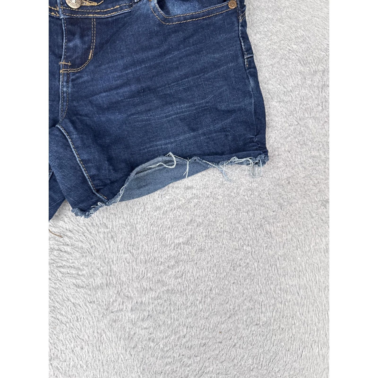 Vintage Gogo Jeans Shorts Jeans Cut-Off 5-Pocket 30x4 Juniors Blue Denim Short Inseam 4in Casual Womens Modern Stretch 3 Size 26" / US 2 / IT 38 - 2 Thumbnail