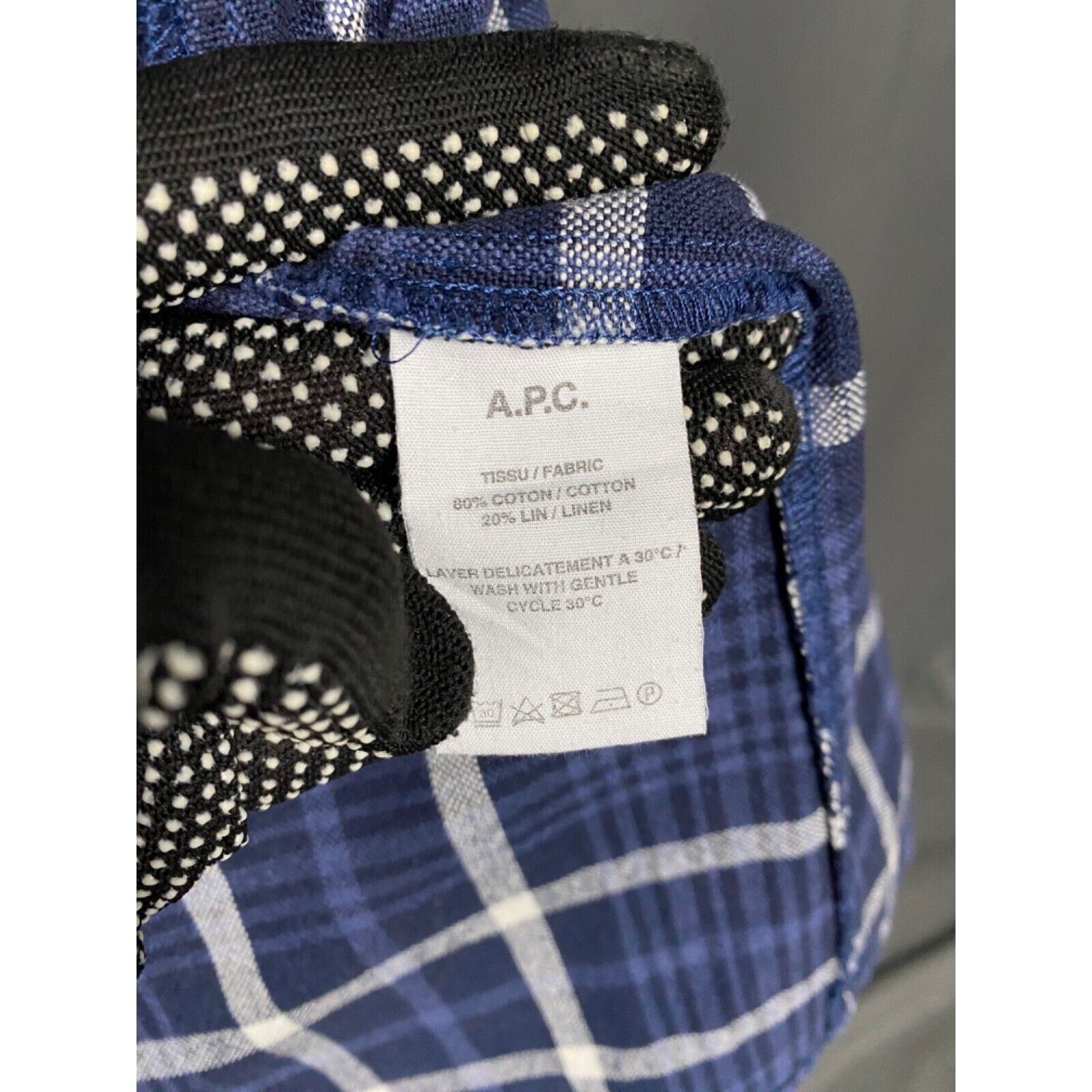 A.P.C. MINT! A.P.C. Men's Blue Checked Overshirt Jacket Size M Size US M / EU 48-50 / 2 - 10 Thumbnail