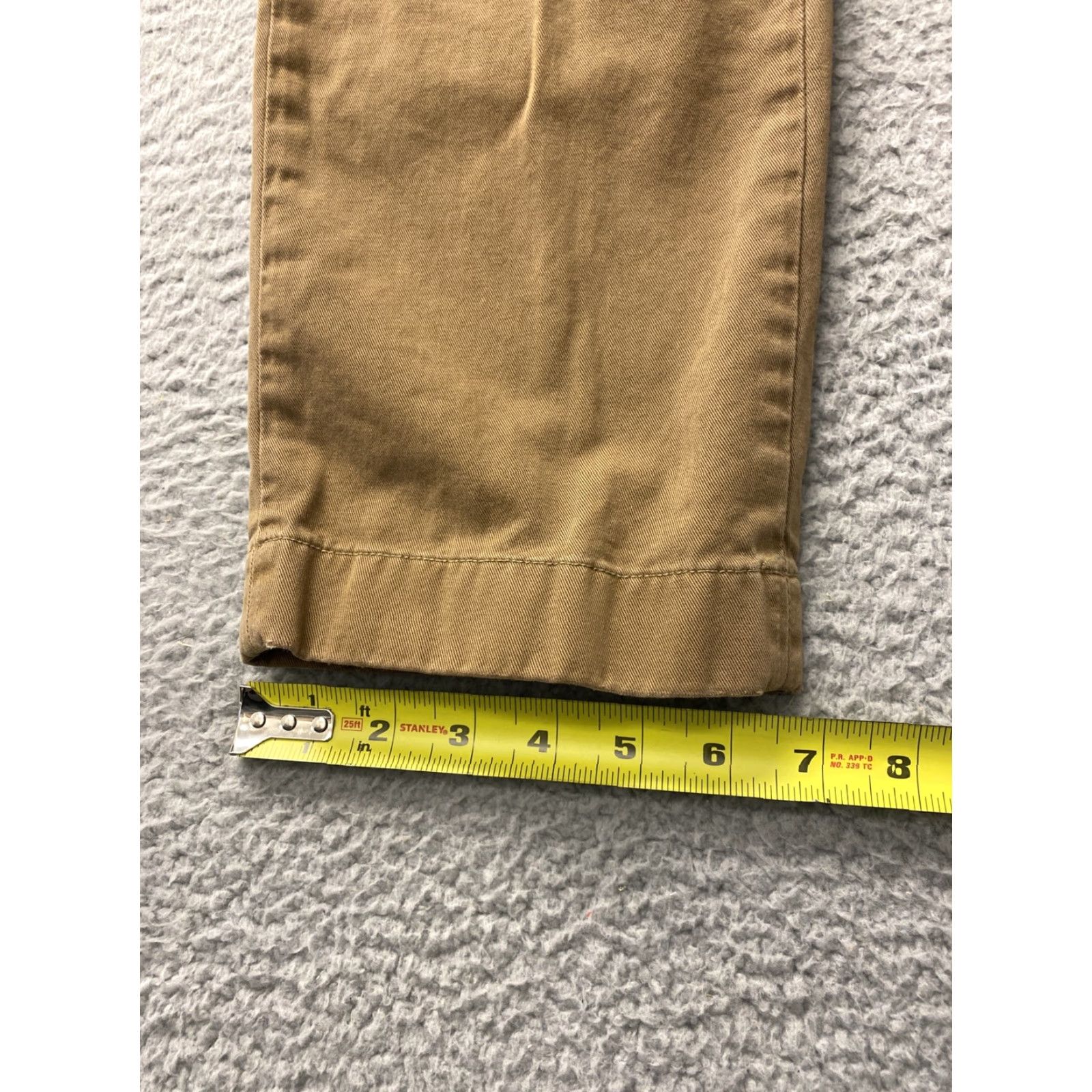 Vintage J Crew Men's Casual Pants 29x32 Cotton Flat Front Chino Cinnamon Brown Regular Fit Size US 29 - 6 Thumbnail