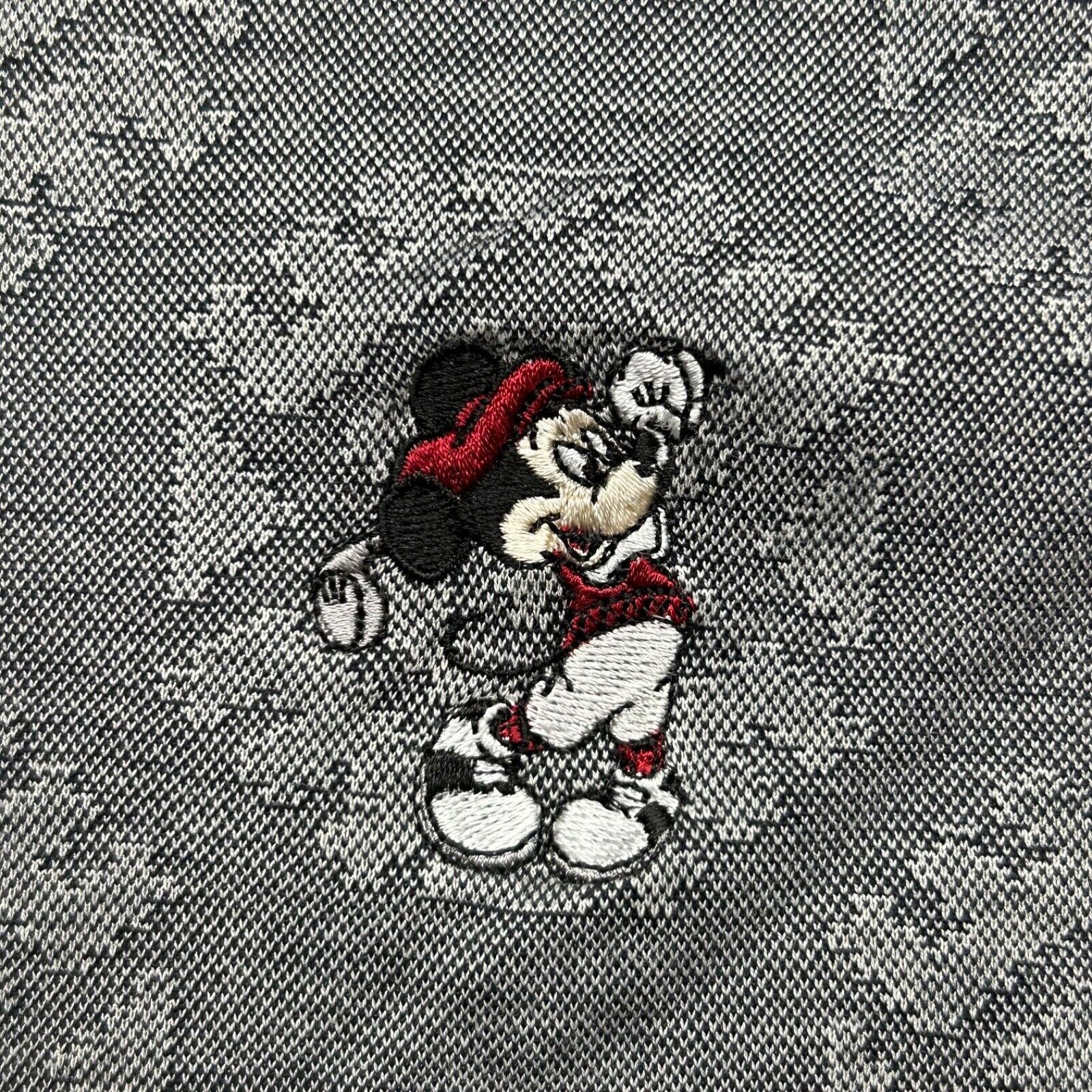 Disney Walt Disney Mickey Mouse Golf Polo Shirt Gray Men's XL90s Size US XL / EU 56 / 4 - 2 Thumbnail