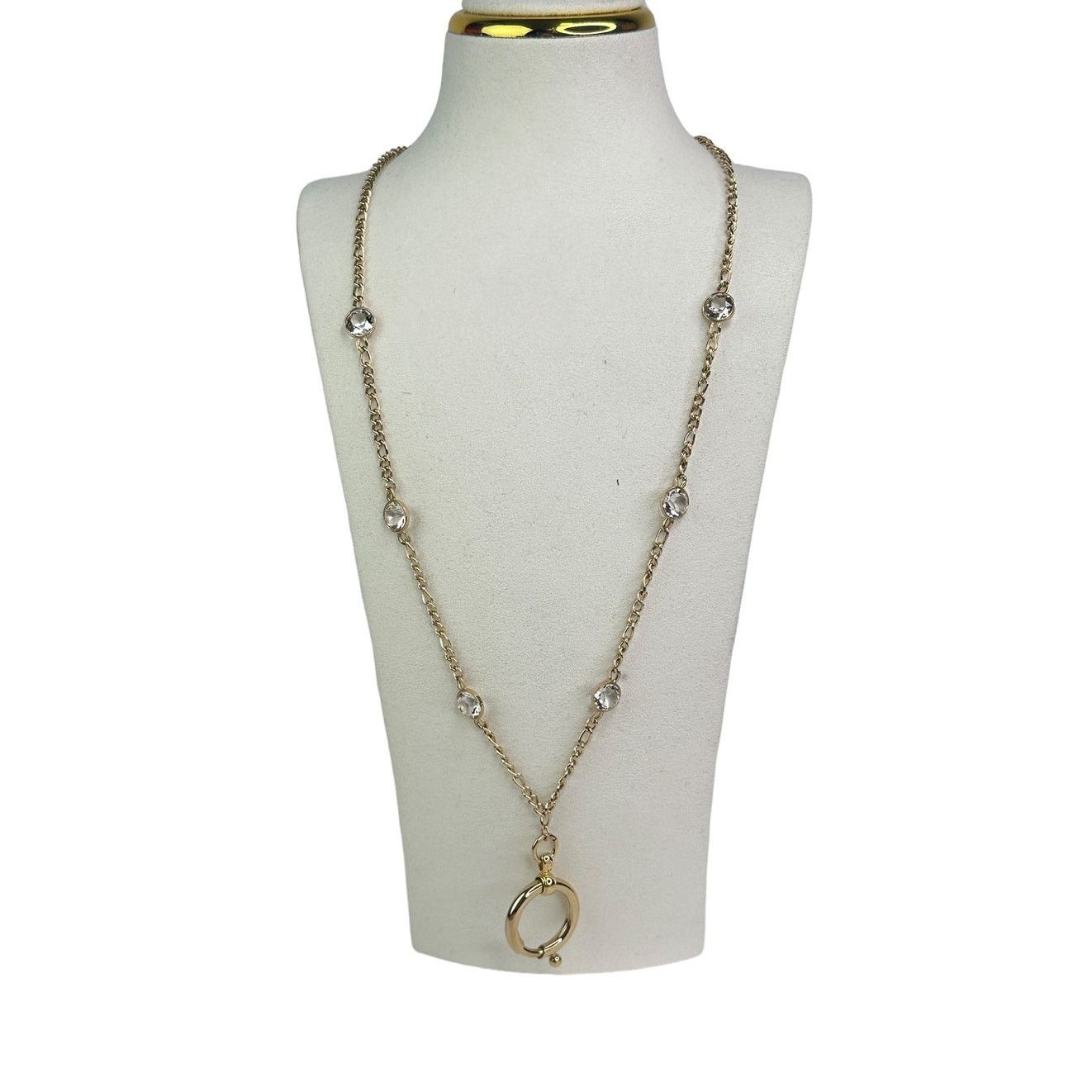 Swarovski Swarovski Curiosa ring holder necklace Gold tone Size ONE SIZE - 1 Thumbnail