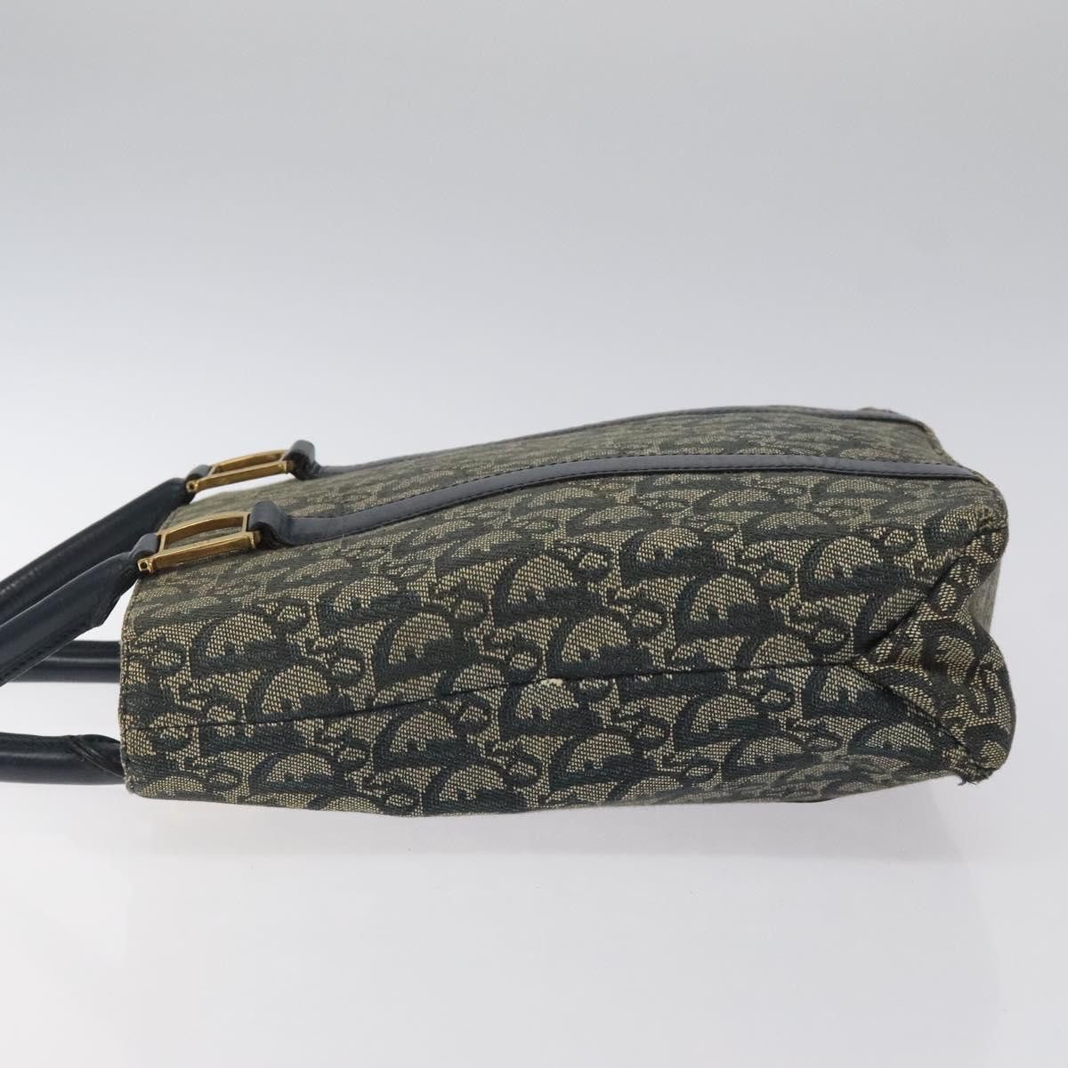 Dior DIOR Trotter Canvas Hand Bag Navy Gold Size ONE SIZE - 5 Thumbnail