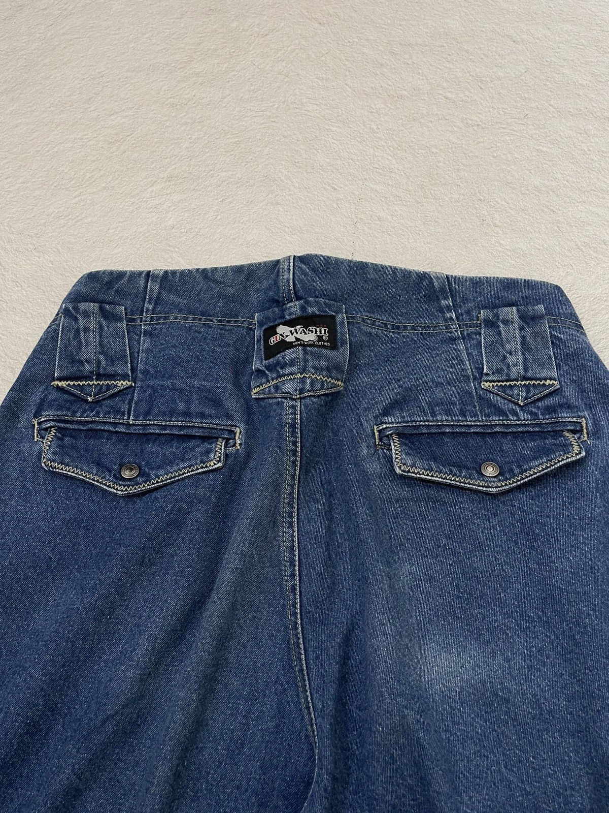 Japanese Brand Japanese Style Indigo Balloon Denim Distressed Jeans Size US 29 - 10 Thumbnail