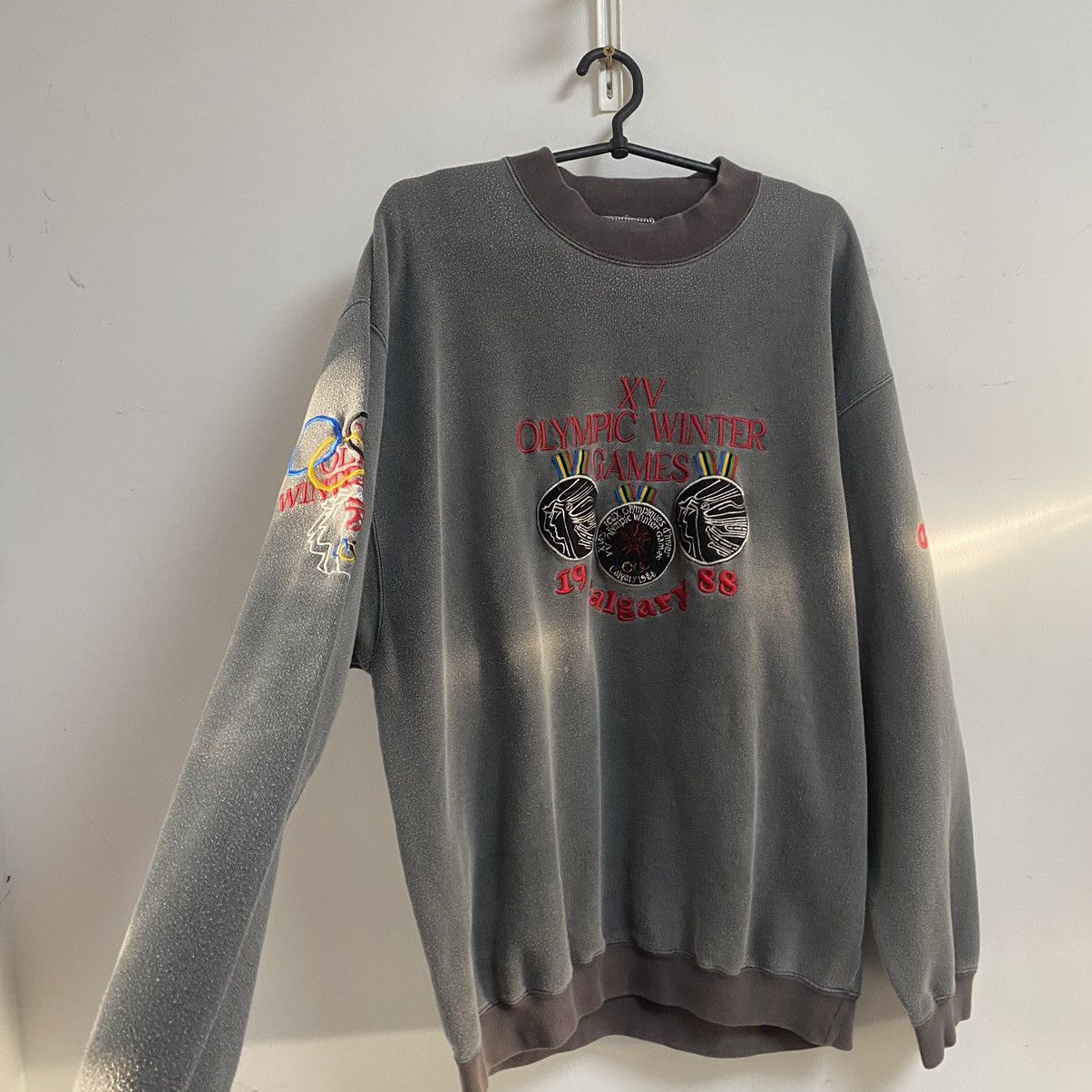 Adidas Vintage sweatshirt adidas Olympic winter Size US S / EU 44-46 / 1 - 3 Thumbnail