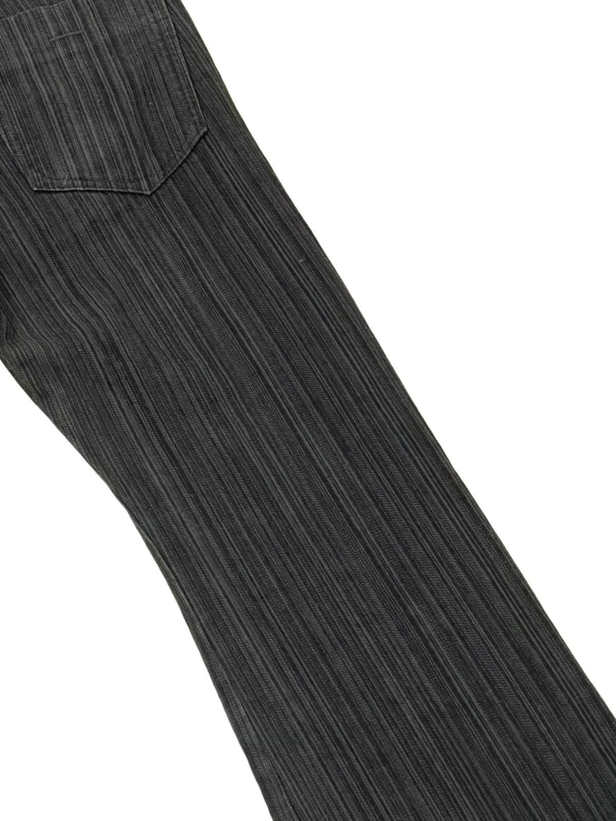 Japanese Brand Flare Jeans Blue Way Japan Pinstriped Boot Cut 8🟦7 Size US 30 / EU 46 - 17 Thumbnail
