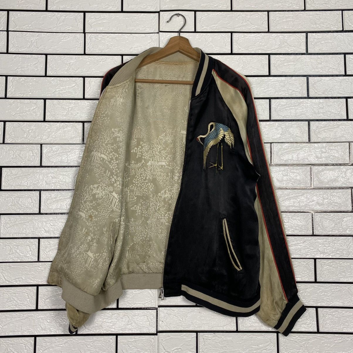 Japanese Brand 🔥Vintage Reversible Souvenir Sukajan Jacket Embroidery Toyo Size US L / EU 52-54 / 3 - 14 Thumbnail