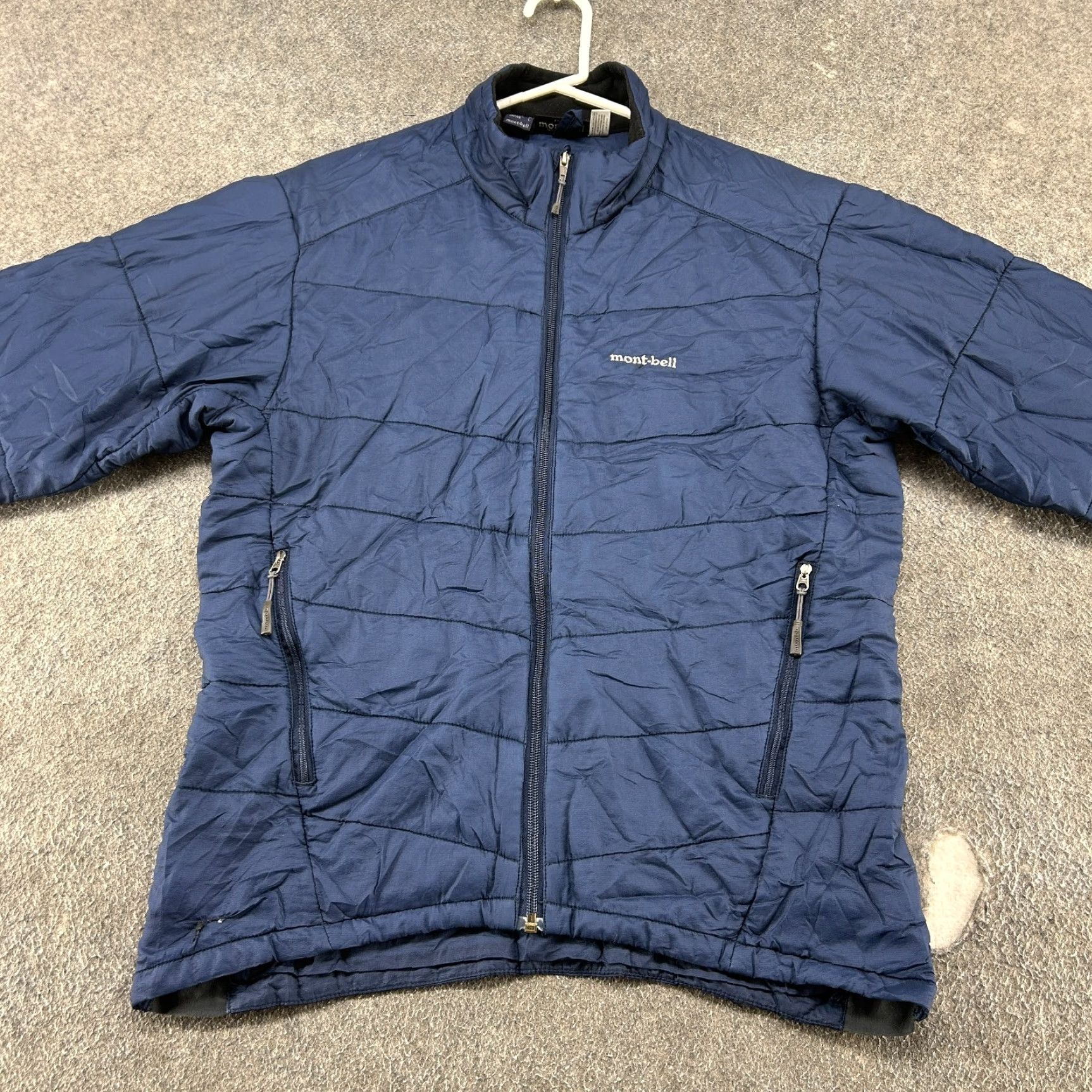 Montbell VINTAGE Montbell Jacket Womens M Blue Navy Puffer Full Zip Quilted Polyester Y2K Size M / US 6-8 / IT 42-44 - 3 Thumbnail