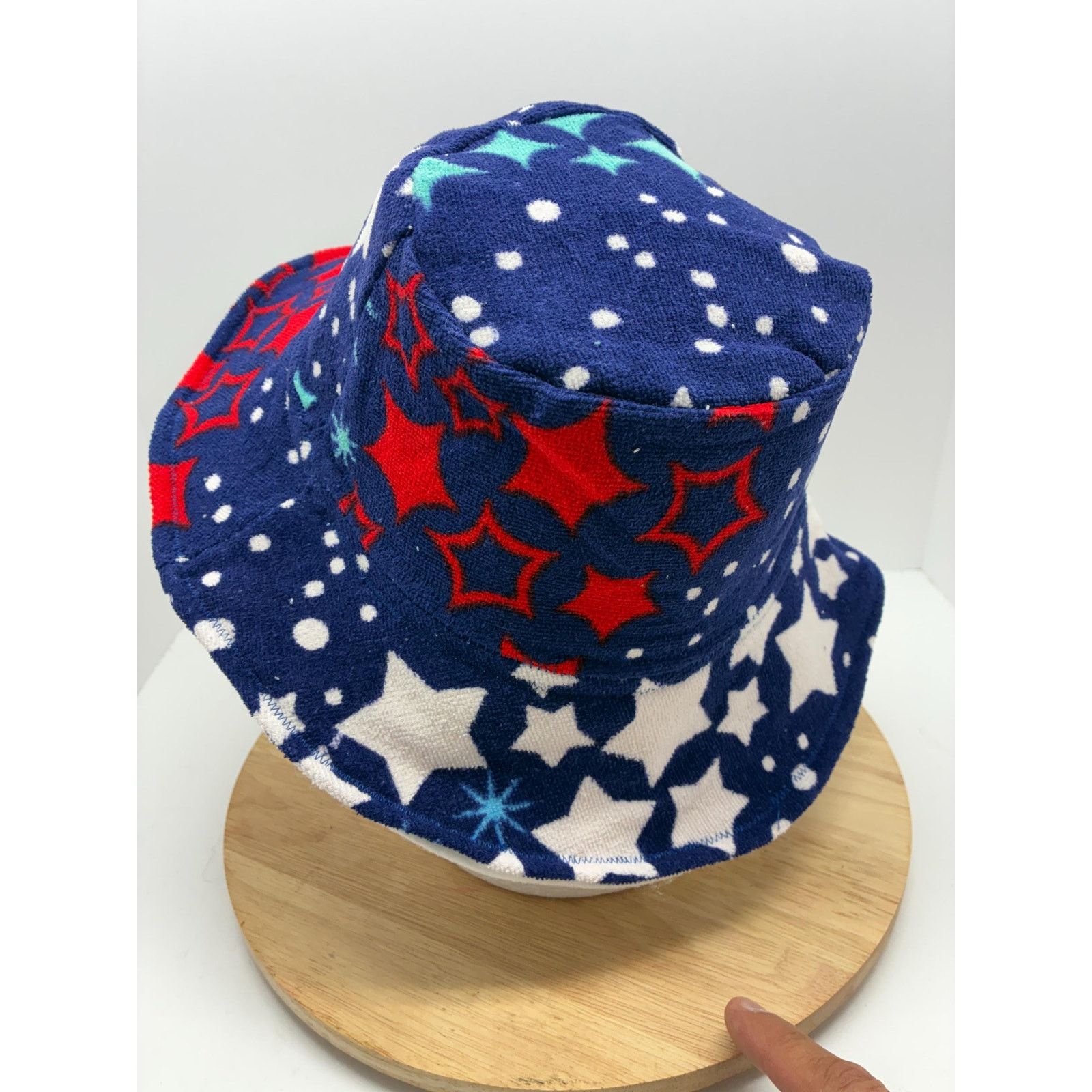 Other The Firecracker — Recycled Beach Towel Bucket Hat, Stars Size ONE SIZE - 4 Thumbnail
