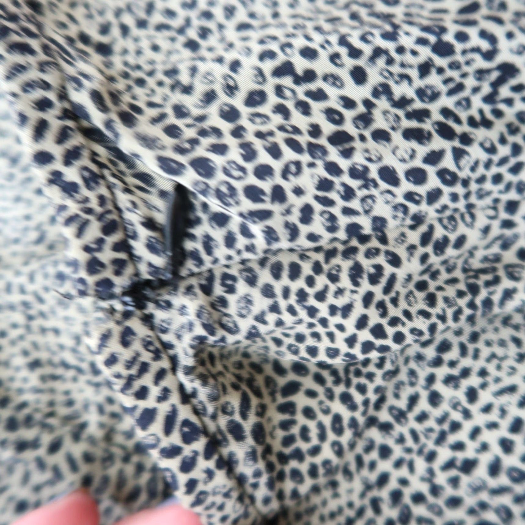 Halston VINTAGE Halston Silk A-Line Midi Skirt 12 Brown Taupe Black Animal Print Women's Size 34" / US 12 / IT 48 - 3 Thumbnail