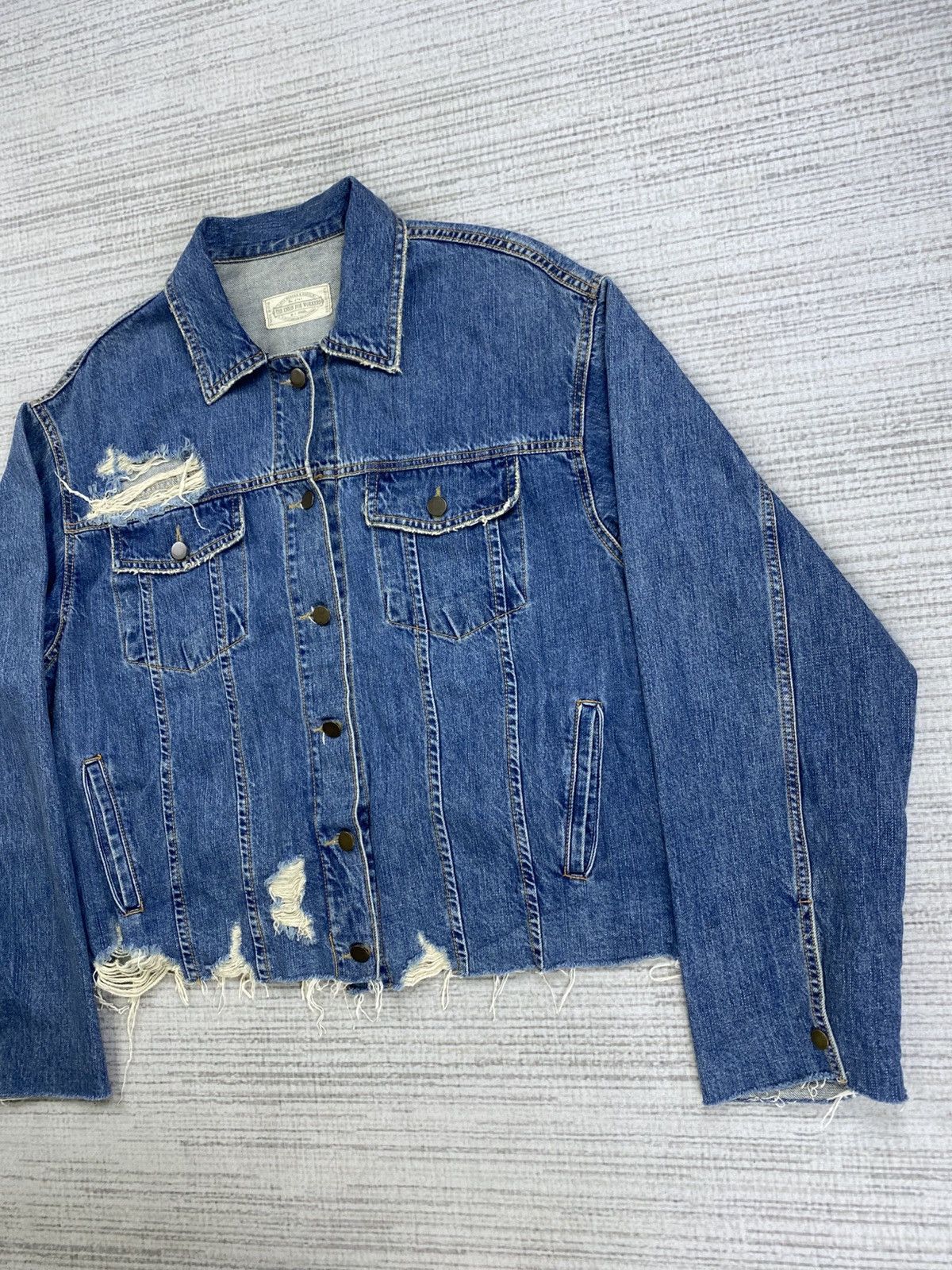 GOA 🔥🔥 GOA Company Ripped Style Rare Denim Jacket Size US M / EU 48-50 / 2 - 4 Thumbnail