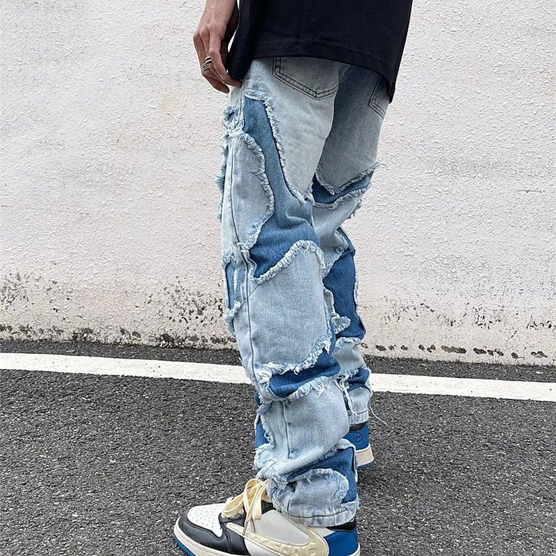 Japanese Brand × Vintage Grunge Clothes Y2K Streetwear Hole Ripped Stacked Jeans Size US 27 - 3 Thumbnail