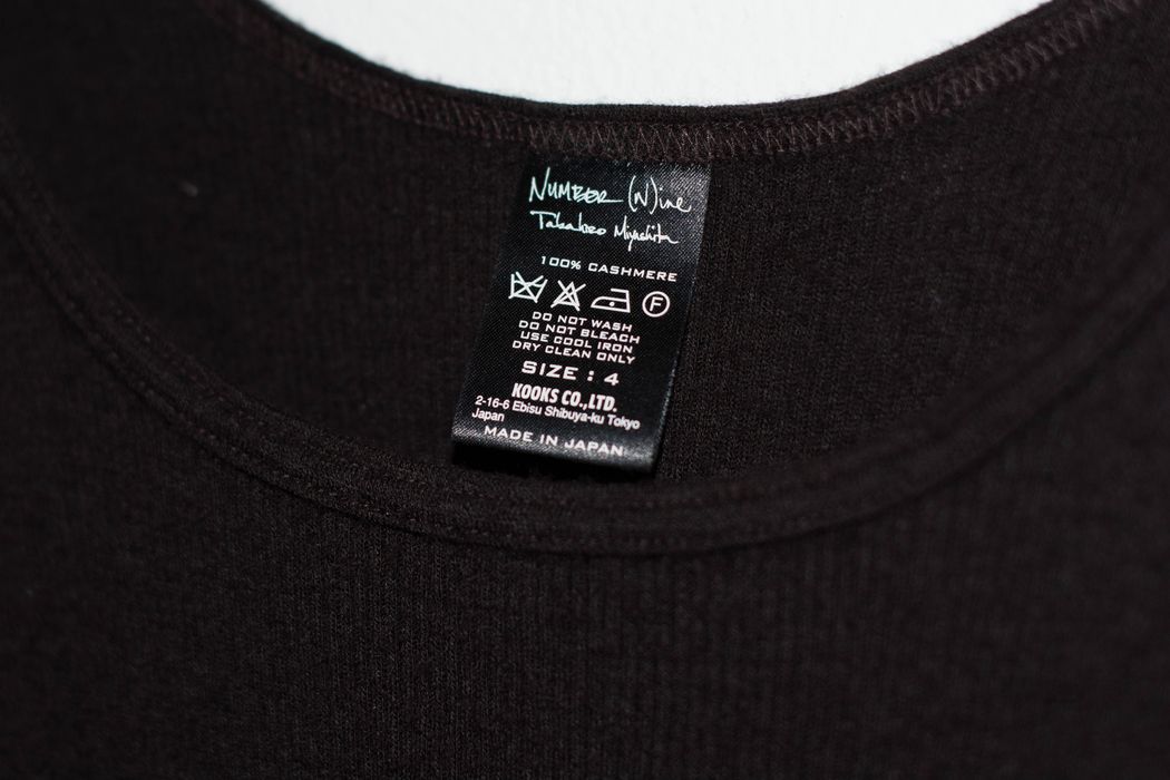 Number (N)ine Number (N)ine ’08 Cashmere Tank Dark Gray Sz 4 / L | Grailed