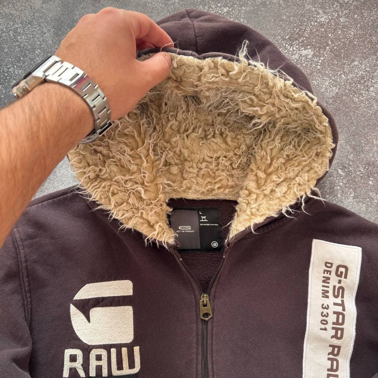 G-Star G-Star Raw Vintage Faux Fur Hoodie Size US M / EU 48-50 / 2 - 6 Thumbnail