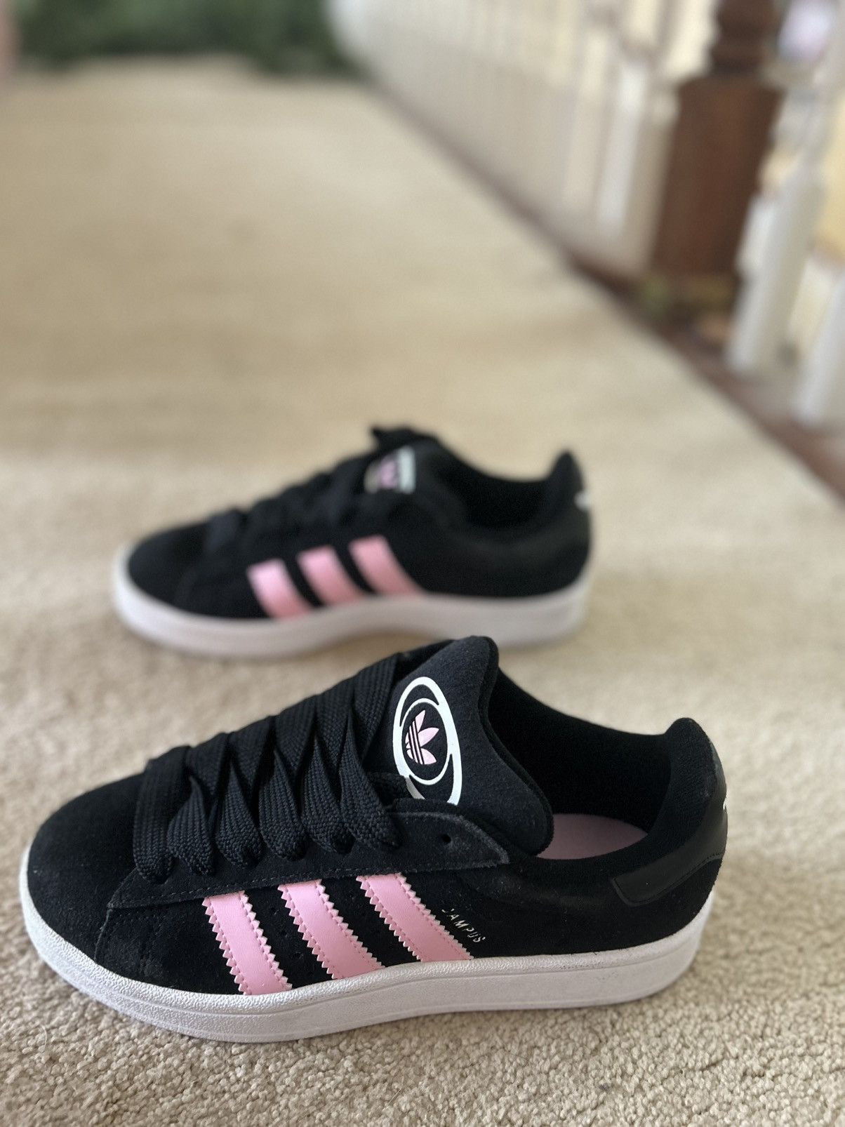 Adidas Adidas Campus ‘Black True Pink’ Size US 7.5 / IT 37.5 - 2 Thumbnail