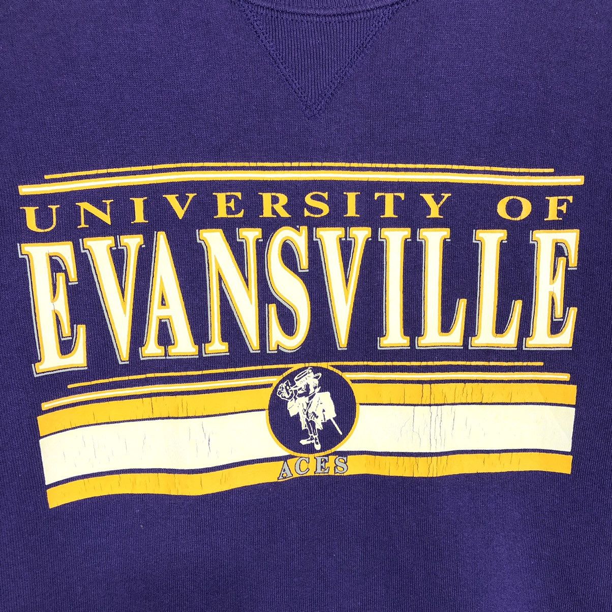 Vintage University Of Evansville Aces Crewneck Sweatshirt