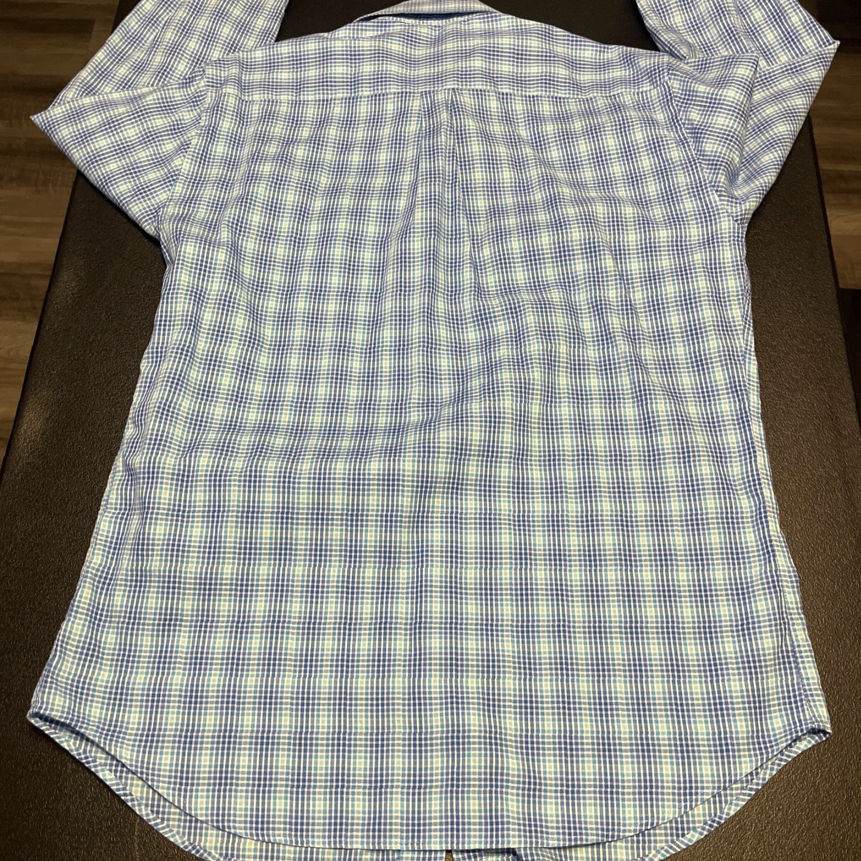 Peter Millar VINTAGE Peter Millar Mens Blue Plaid Long Sleeve Button Front Shirt L EUC Size US L / EU 52-54 / 3 - 7 Thumbnail