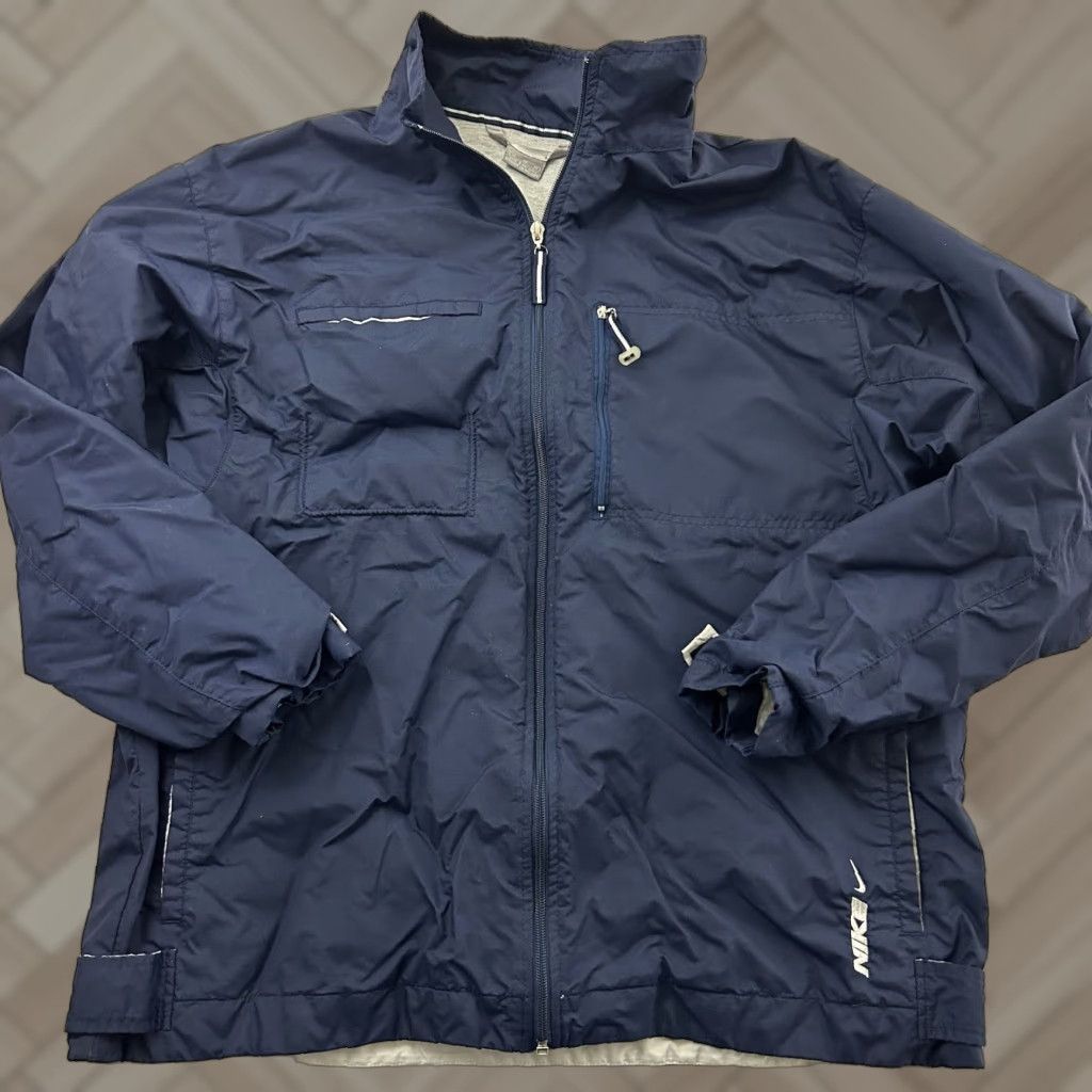 Nike Vintage Nike Full Zip Jacket Mens XL Blue Size US XL / EU 56 / 4 - 1 Thumbnail
