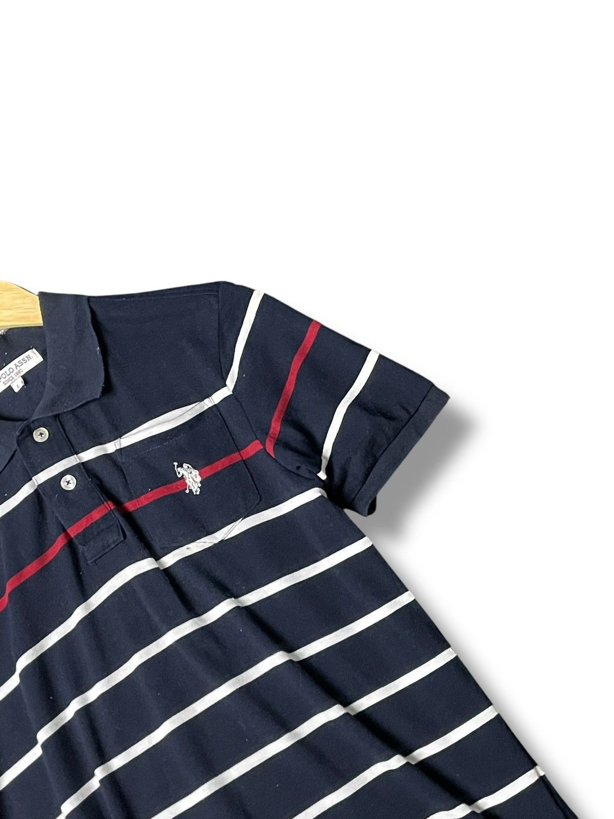U.S. Polo Assn. × Vintage U.S Polo Assn. Brand Collar Tshirt (57) Size US L / EU 52-54 / 3 - 4 Thumbnail