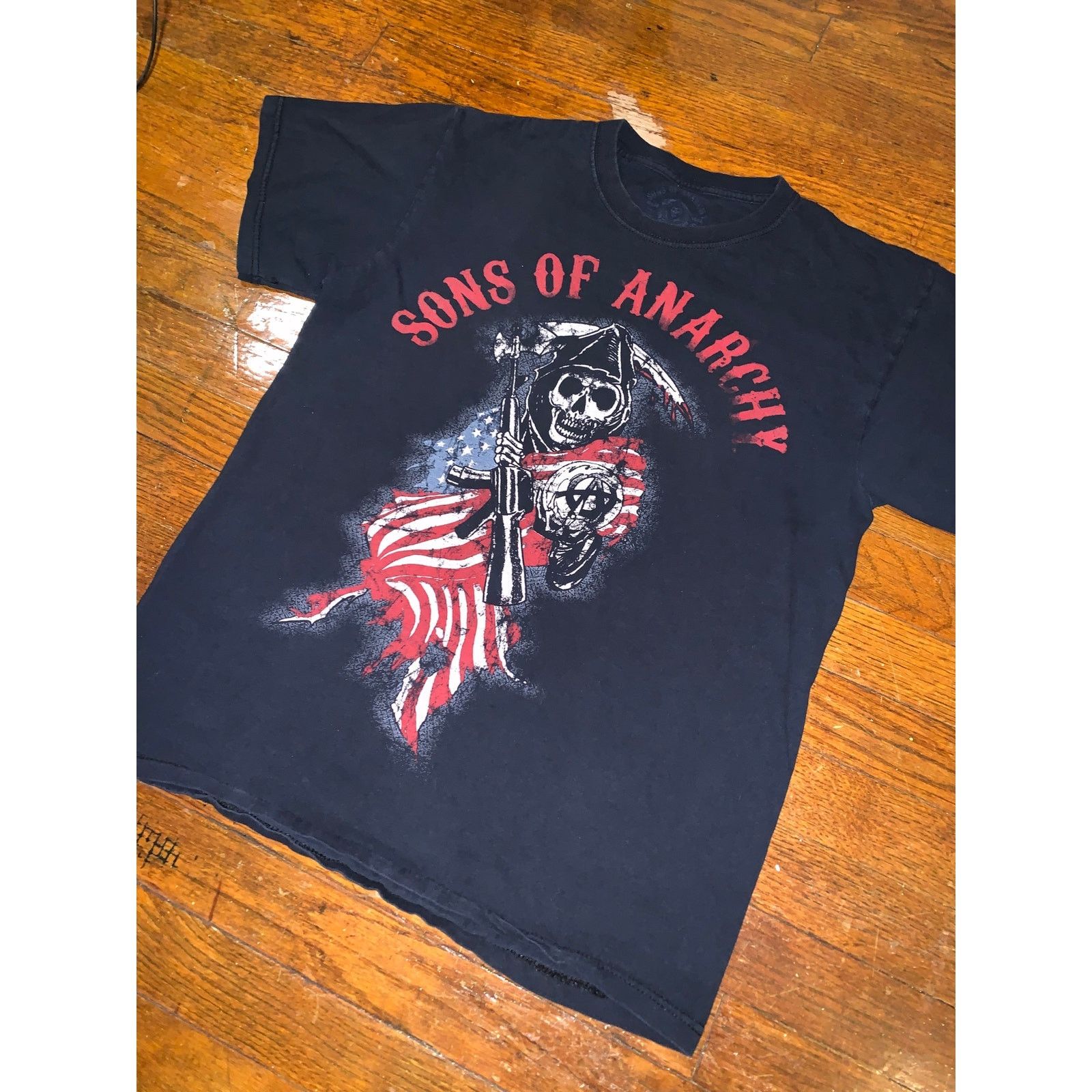 Other Sons of Anarchy T Shirt Black Reaper Biker Graphic FX Size M Size US M / EU 48-50 / 2 - 4 Thumbnail