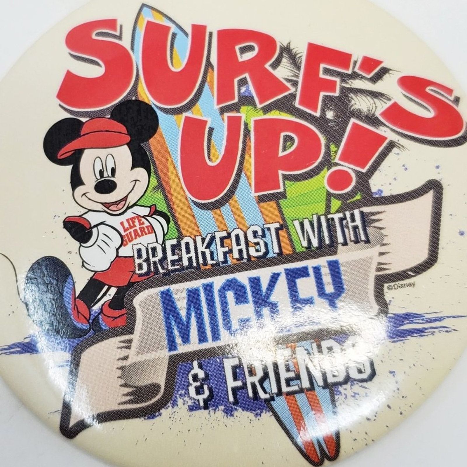 Disney Disney Surfs Up! Breakfast w Mickey 4 Pack of Buttons Size ONE SIZE - 5 Thumbnail