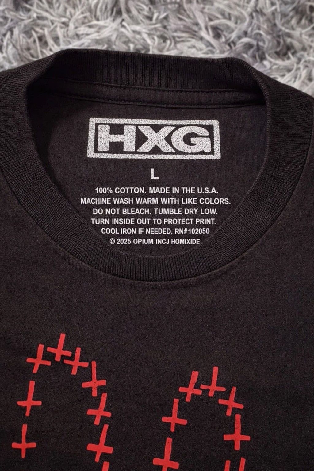 Other HXG Homixide Gang Cross Print T-Shirt Size US L / EU 52-54 / 3 - 3 Thumbnail