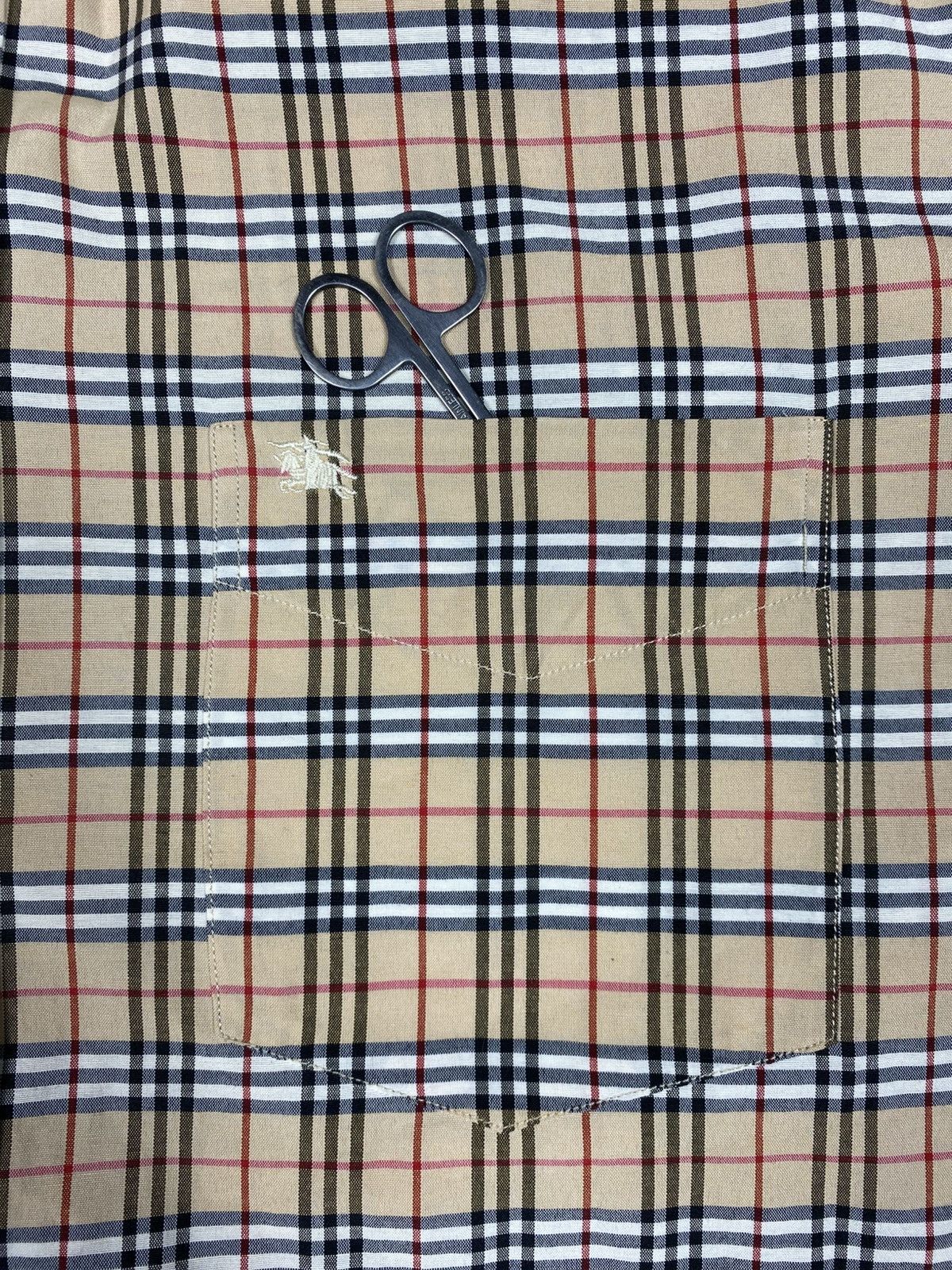 Burberry Vintage Burberry London Nova Check Short Sleeve Shirt Beige Size US L / EU 52-54 / 3 - 6 Thumbnail
