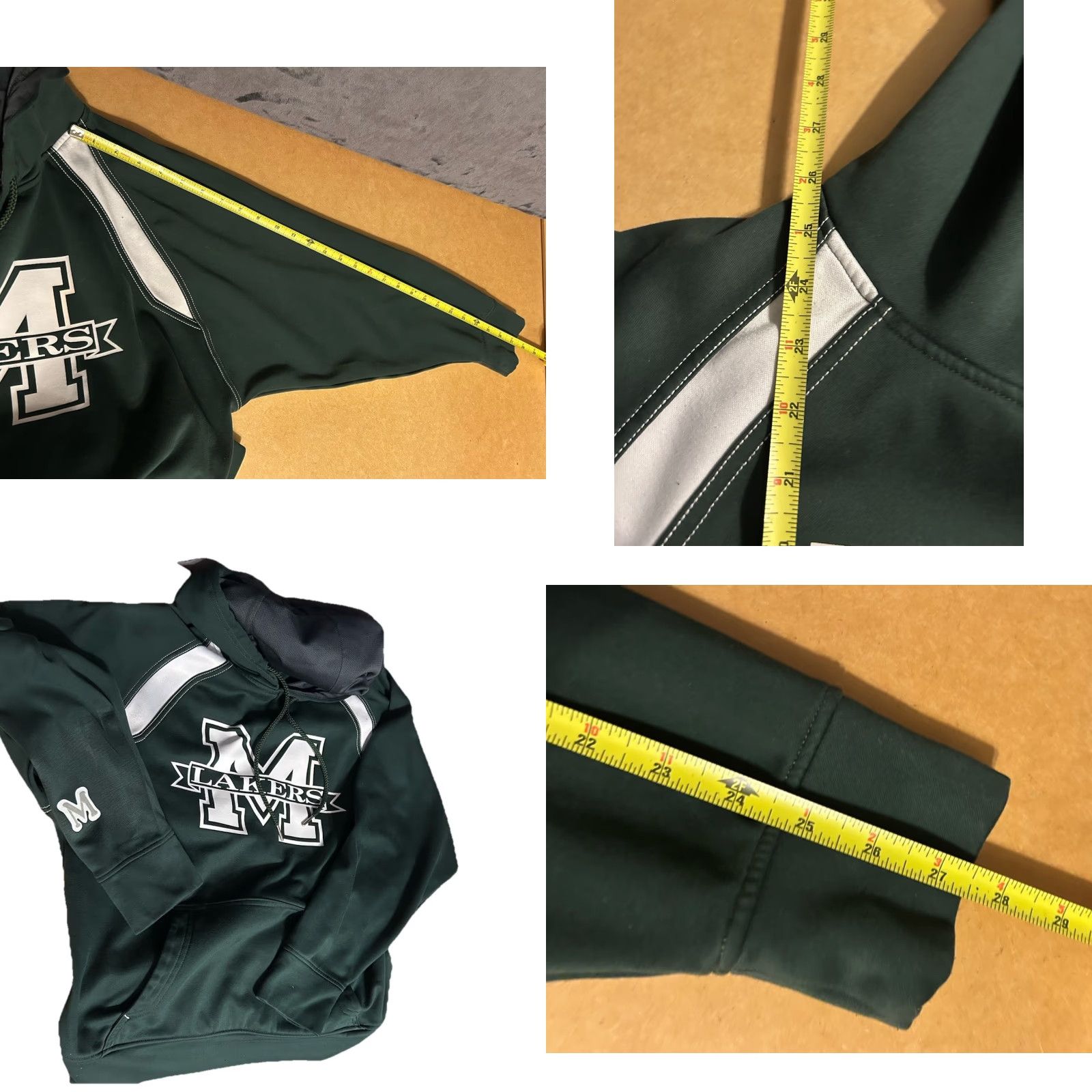 KangaROOS VINTAGE Mercyhurst University Hoodie Adult Small Green Drawstrings Kangaroo Pocket Size US S / EU 44-46 / 1 - 9 Thumbnail