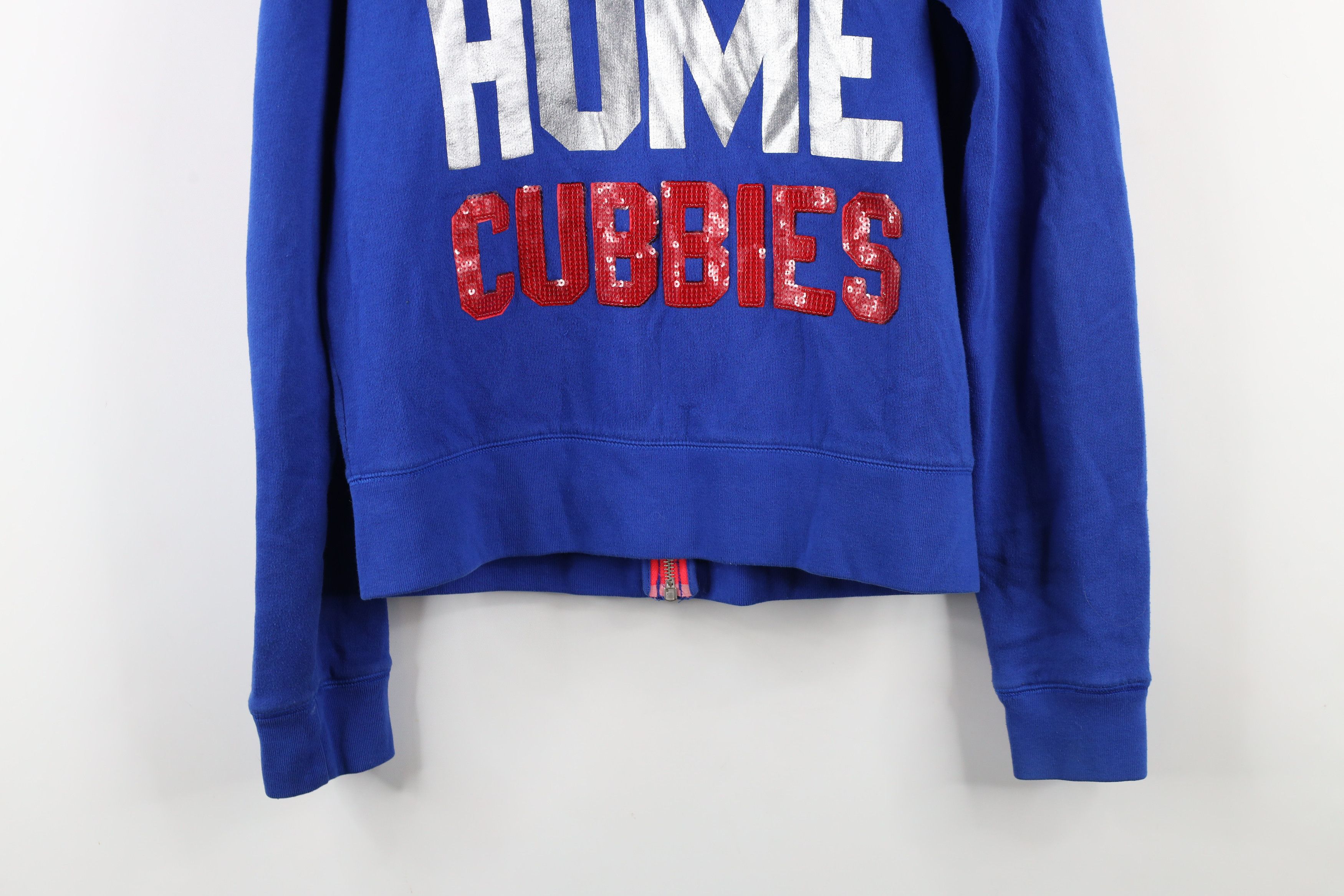 Pink × Vintage Pink Victorias Secret Chicago Cubs Baseball Full Zip Hoodie Size L / US 10 / IT 46 - 16 Thumbnail