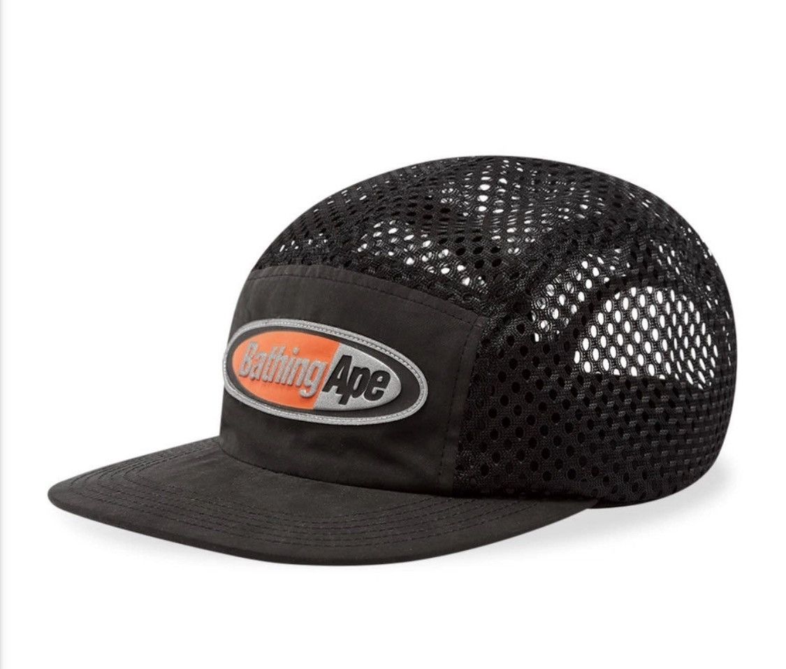 Bape New Bape Reflective Logo Mesh Jet Cap Size ONE SIZE - 12 Thumbnail