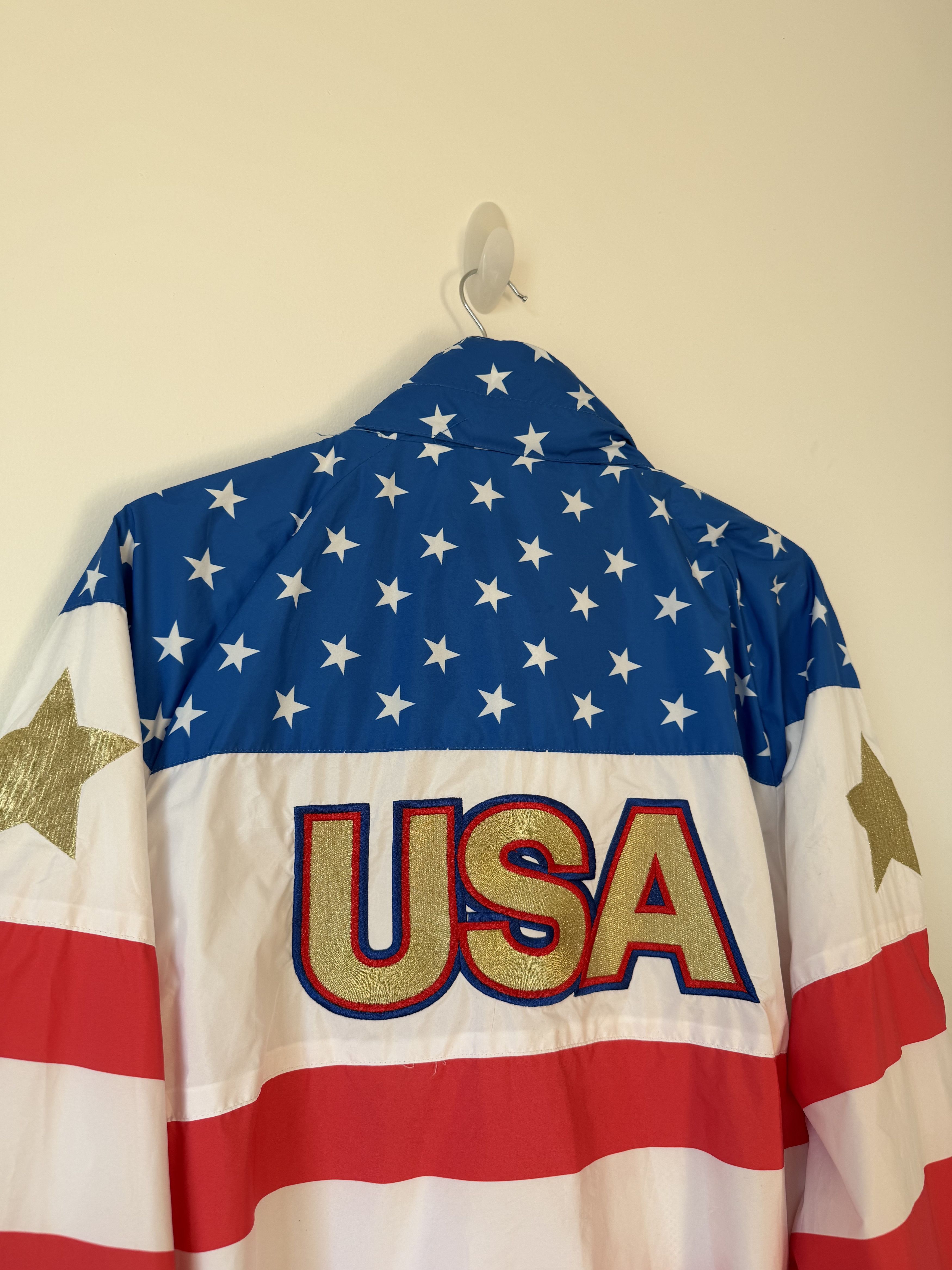 Tipsy Elves Tipsyelves USA Eagle Flag Windbreaker Jacket Large L Size US L / EU 52-54 / 3 - 7 Thumbnail