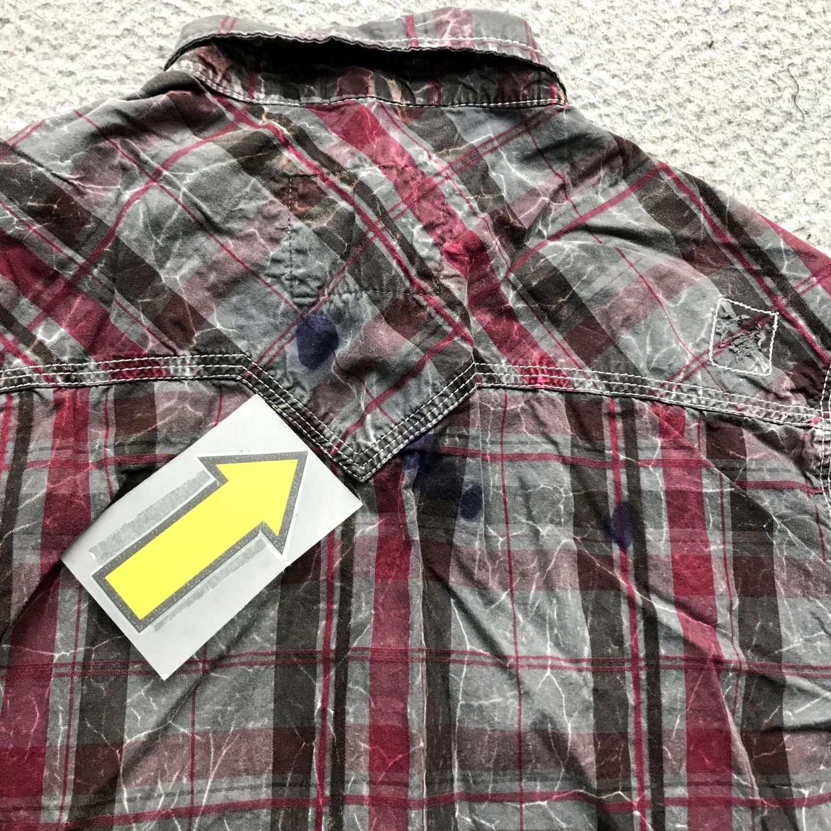 BKE BKE Plaid Snap Flannel Shirt Mens M Long Sleeve Gray Red Size US M / EU 48-50 / 2 - 4 Thumbnail