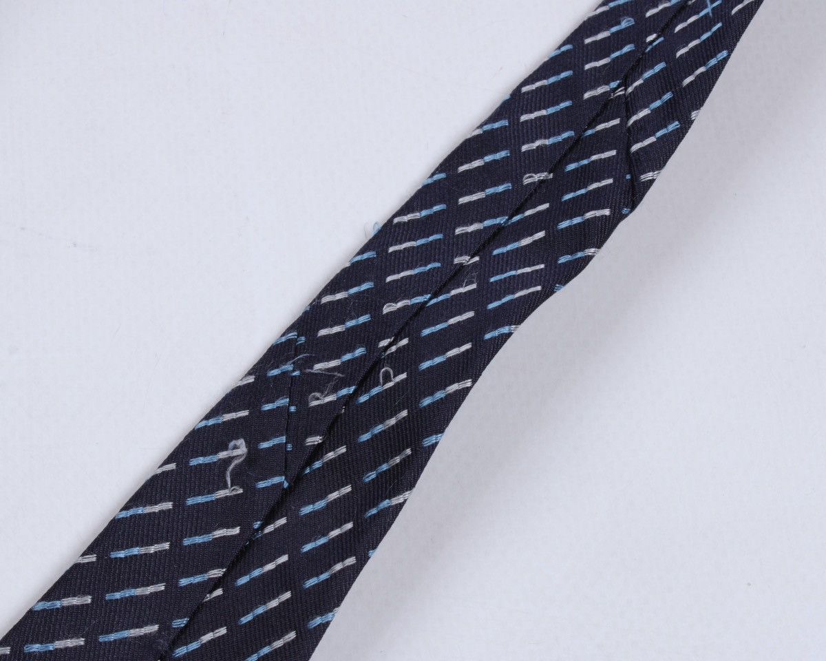 Dolce & Gabbana × Vintage DOLCE & GABBANA Cravatte Vintage Navy Blue Striped Silk Tie Size ONE SIZE - 16 Thumbnail