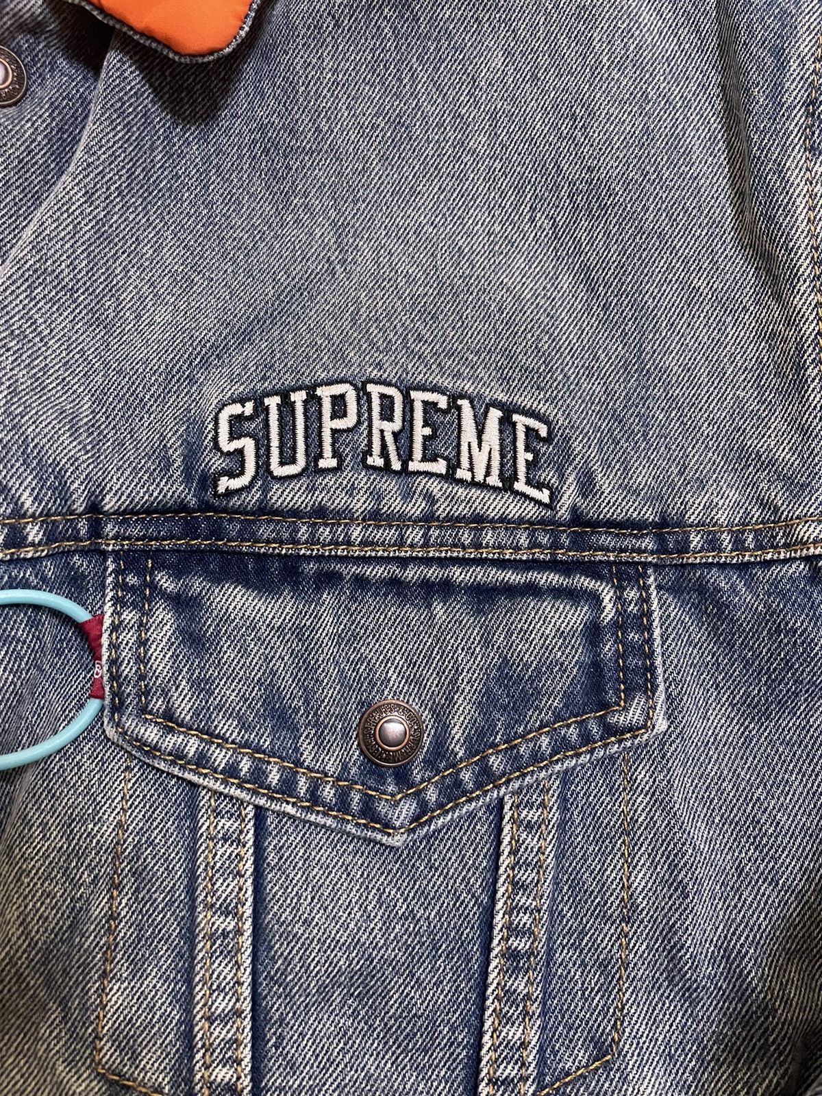 Levi's × Supreme Supreme Levi's Quilted Reversible Trucker Jacket Size US M / EU 48-50 / 2 - 3 Thumbnail