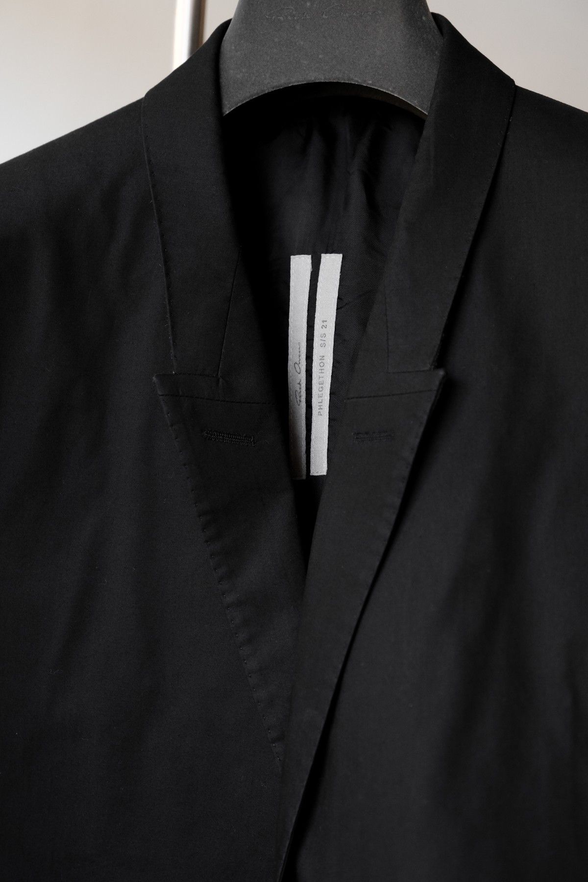 Rick Owens Rick Owens SS21 PHLEGETHON Cotton Blazer Size 50R - 3 Thumbnail