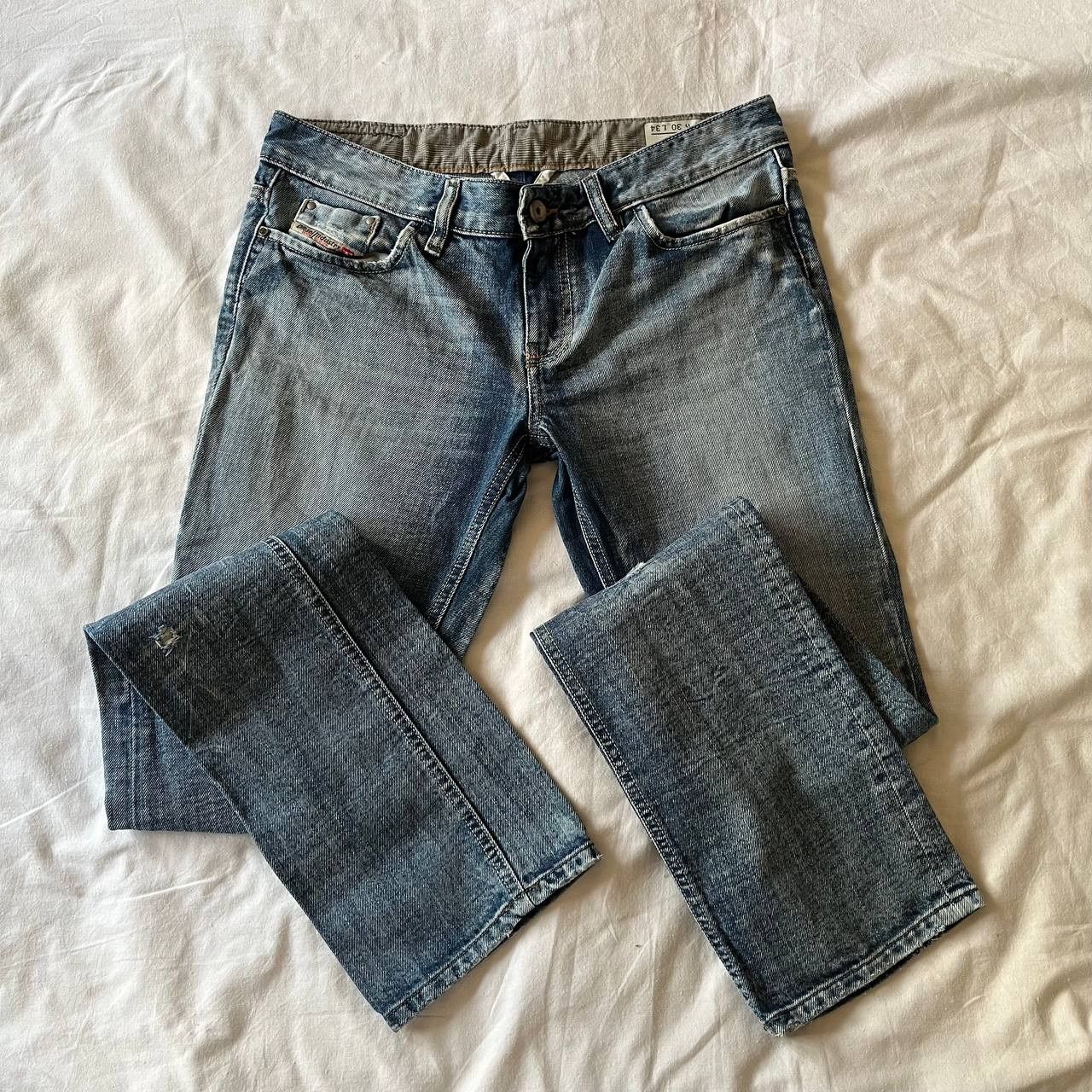 Diesel × Vintage Diesel Liv W30/L34 vintage women's distressed Y2K jeans Size 30" / US 8 / IT 44 - 1 Thumbnail