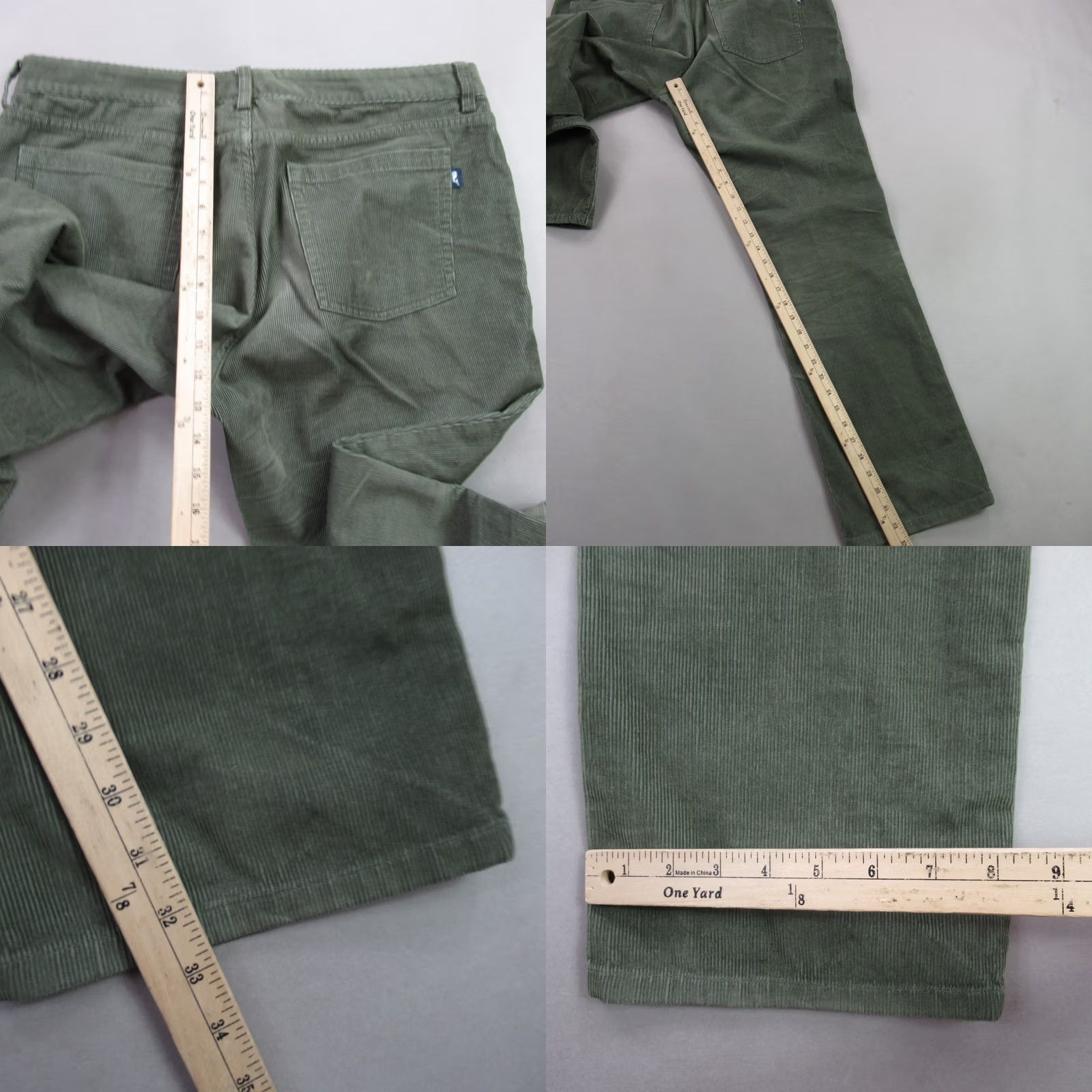 Vineyard Vines Vineyard Vines Jeans Mens 36X32 Straight Leg Work Wear Green Corduroy Jeans Size US 36 / EU 52 - 8 Thumbnail