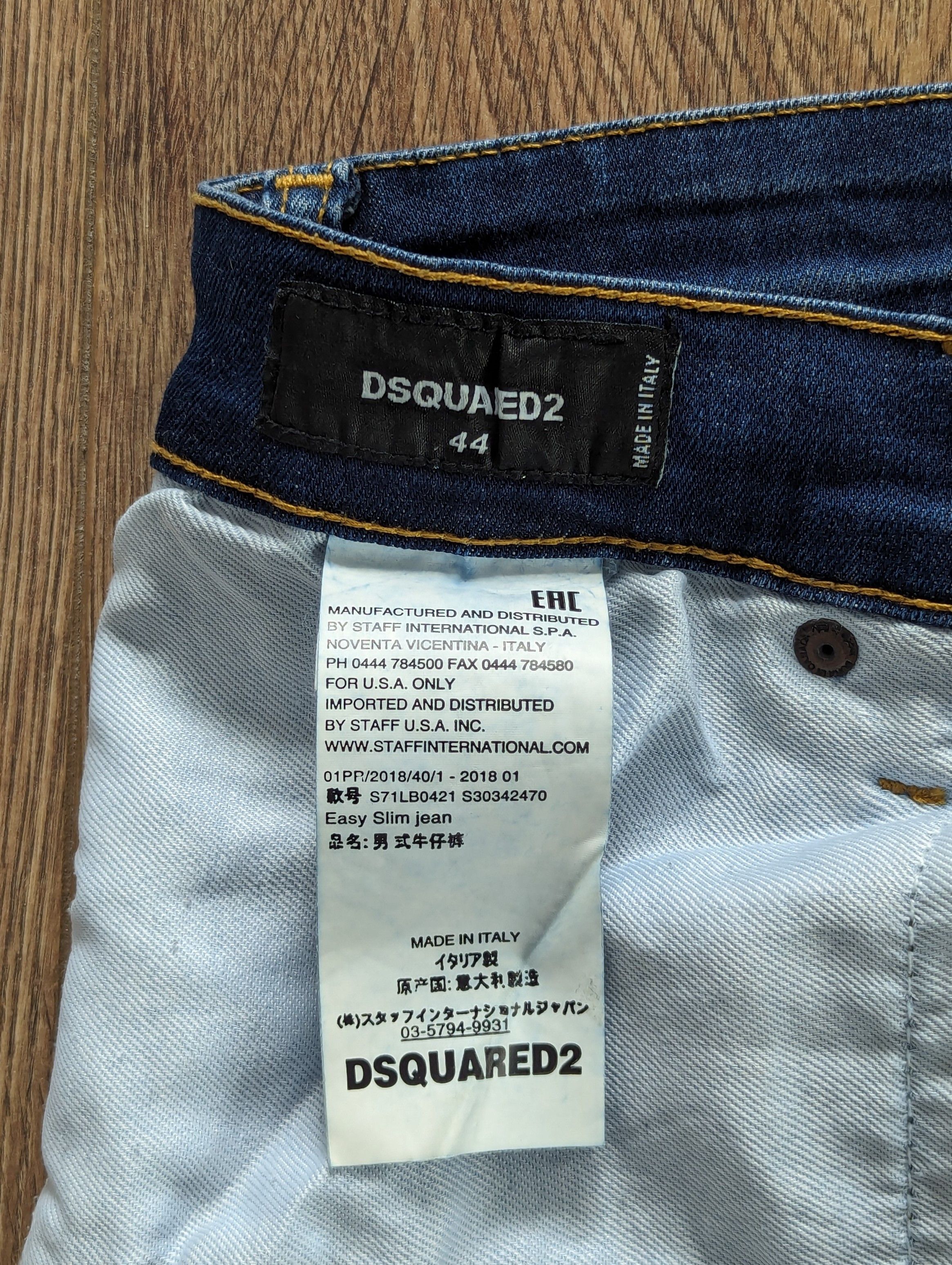 Dsquared2 DSQUARED2 1975 Easy Slim Jeans Men's Size 44 Made In Italy Size US 28 / EU 44 - 16 Thumbnail