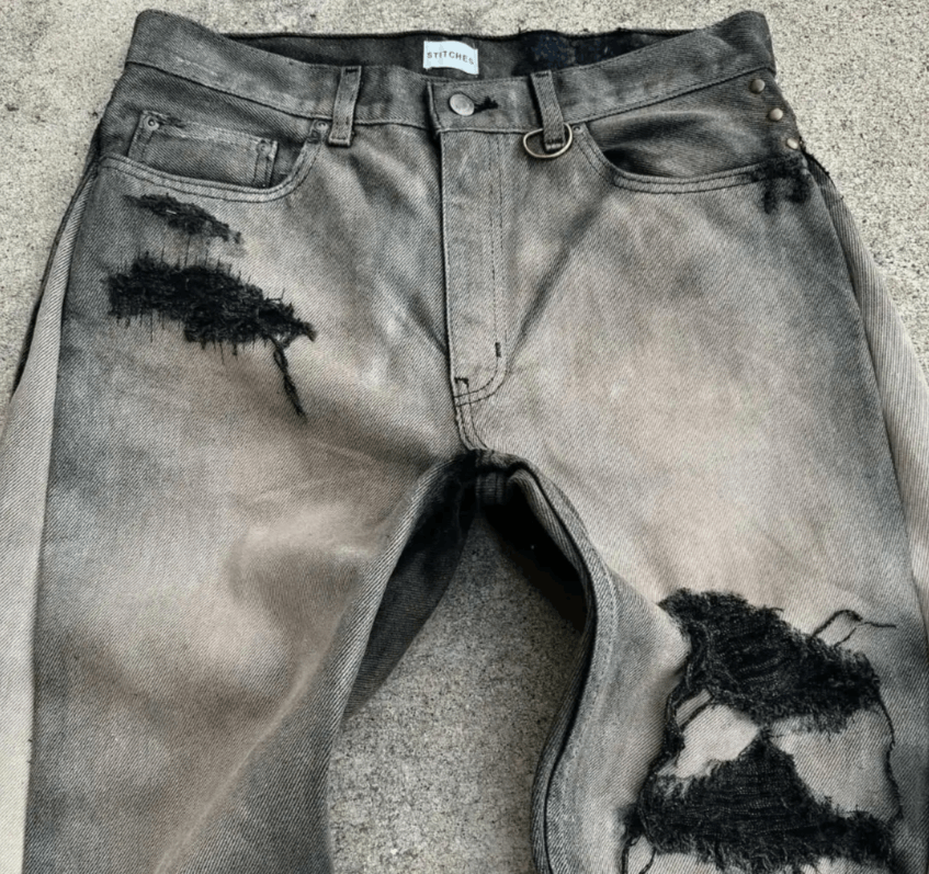 Japanese Brand American Hip Hop Mens Jeans Size US 30 / EU 46 - 1 Thumbnail