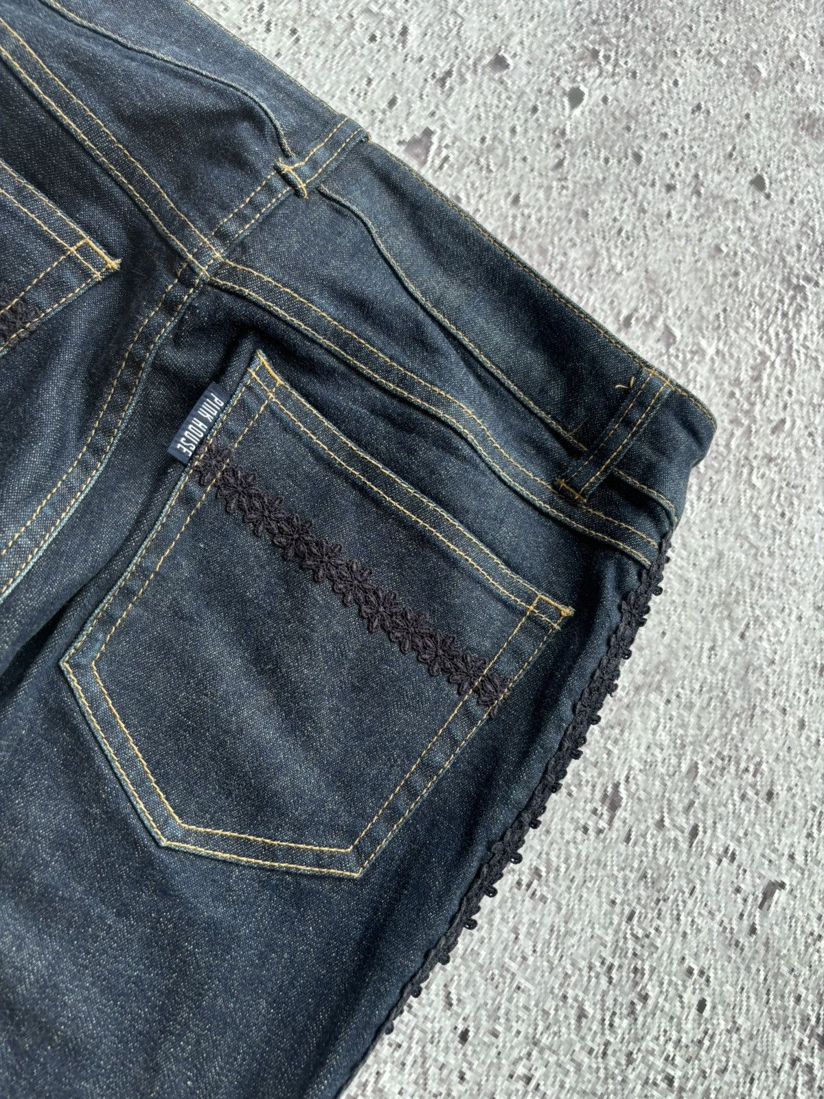 Hysteric Glamour 2000' Flare pink house botton bootcut style jeans Size 27" / US 4 / IT 40 - 4 Thumbnail