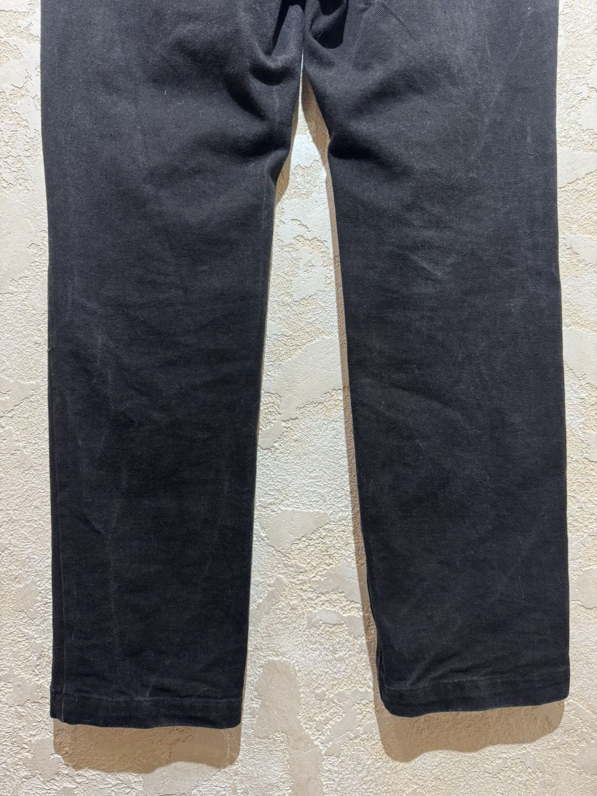 Revenge Embroidered Denim Jeans Black/White