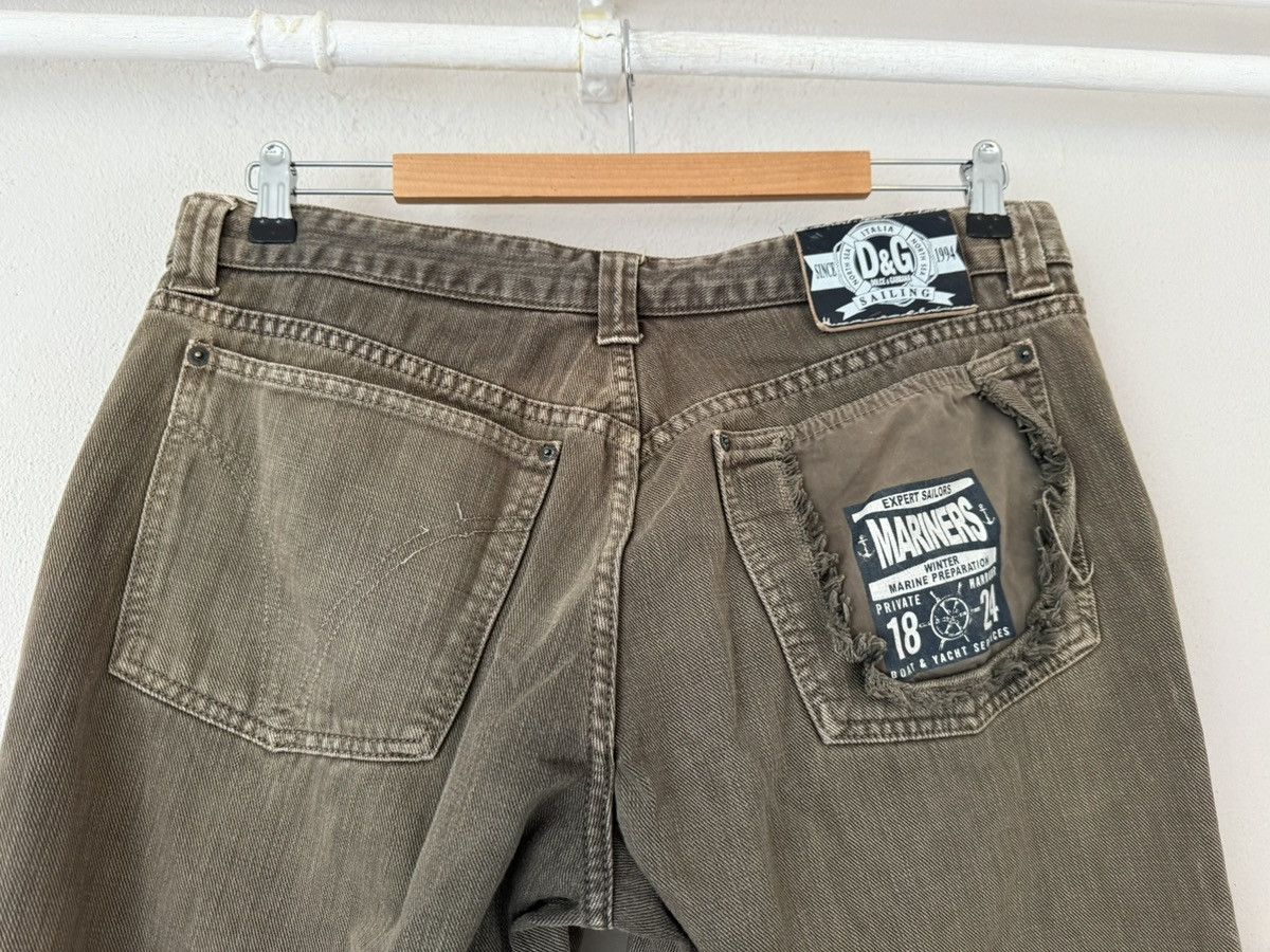 Dolce & Gabbana D&G Baggy Jeans with Nautical Patch and Side Button Detail Size US 36 / EU 52 - 15 Thumbnail