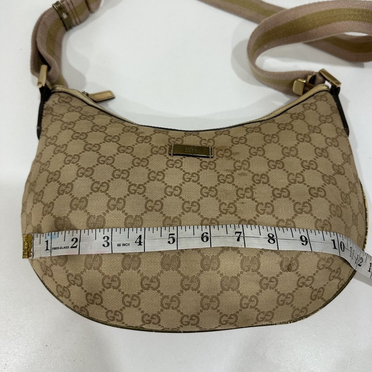 Gucci GUCCI GG HALF MOON CANVAS CROSSBODY BAG 18 Size ONE SIZE - 14 Thumbnail