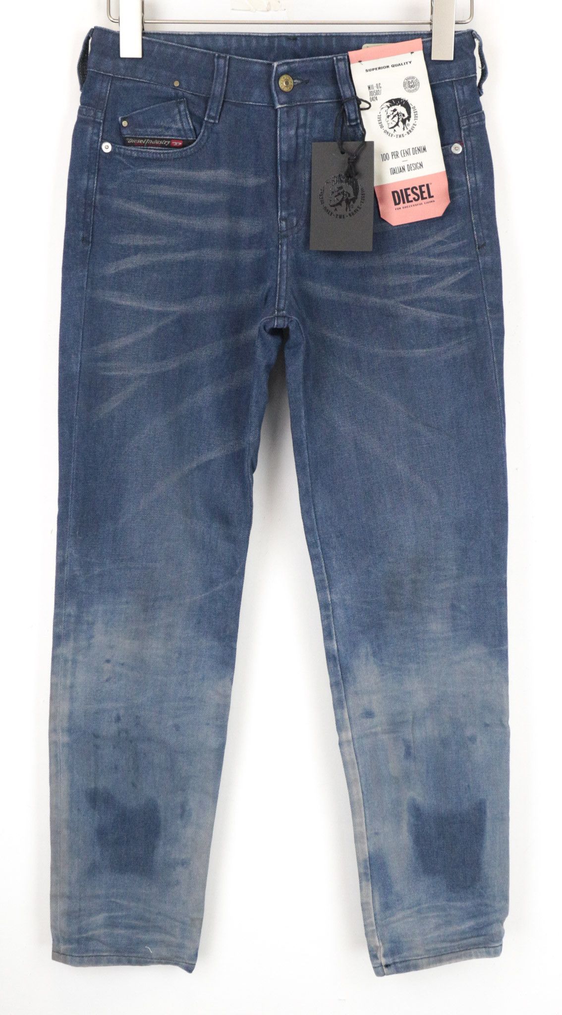 Diesel D-RIFTY 0870I W25/L32 Blue Cotton Stretch Jeans 69376 Size 25" / US 0 / IT 36 - 1 Thumbnail