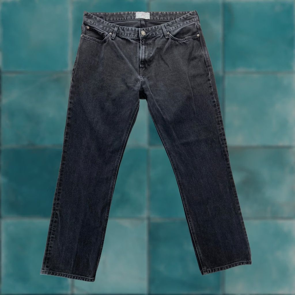 Fat Face Jeans Mens 38x32 Straight Leg Black Denim Casual Pants United Kingdom, Men's