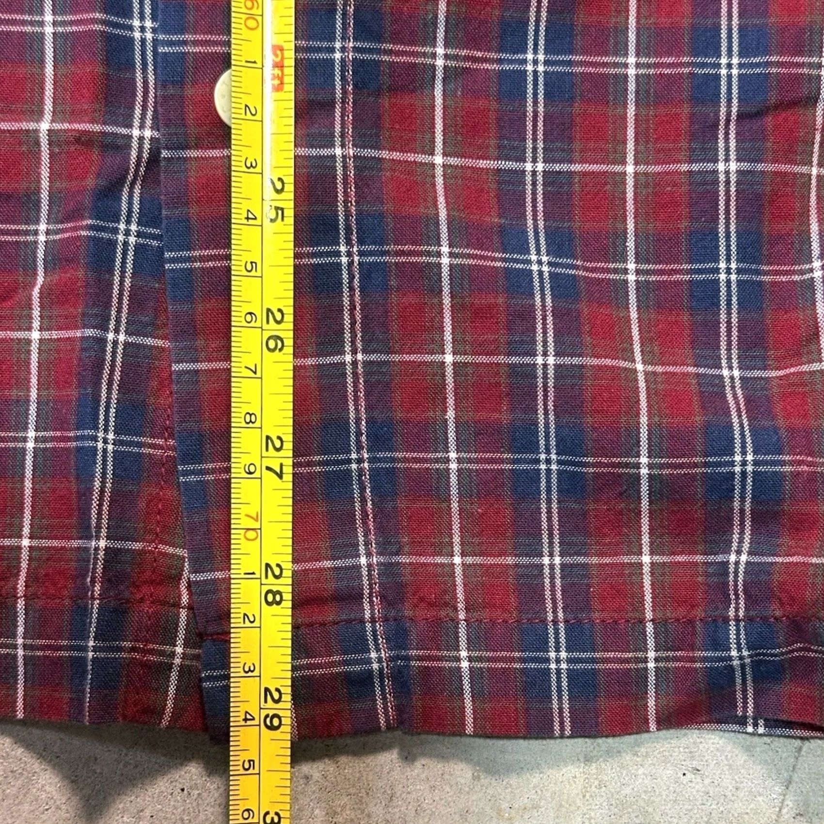 Vintage VINTAGE Tommy Jeans Shirt Red Plaid Button-Up Long Sleeve Men's Sz L Size US L / EU 52-54 / 3 - 5 Thumbnail