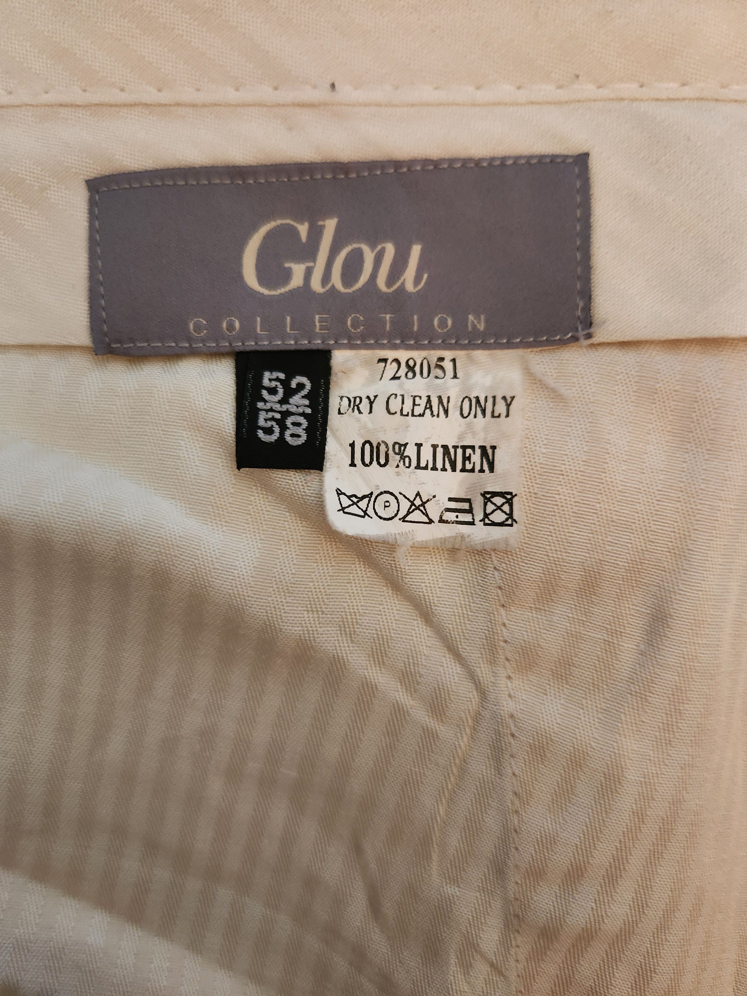 Other Vintage 90's Glou 100% Linen Pleated Front Pant Size US 38 / EU 54 - 3 Thumbnail