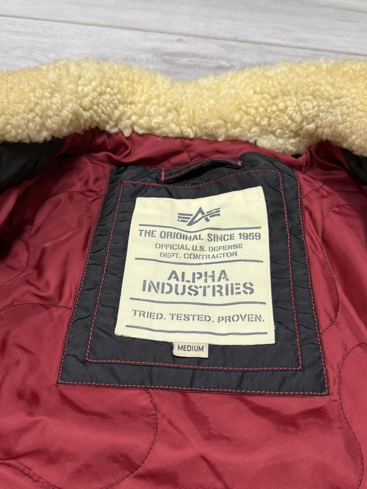 Alpha Industries Alpha Industries fur bomber zip jacket Size US M / EU 48-50 / 2 - 8 Thumbnail