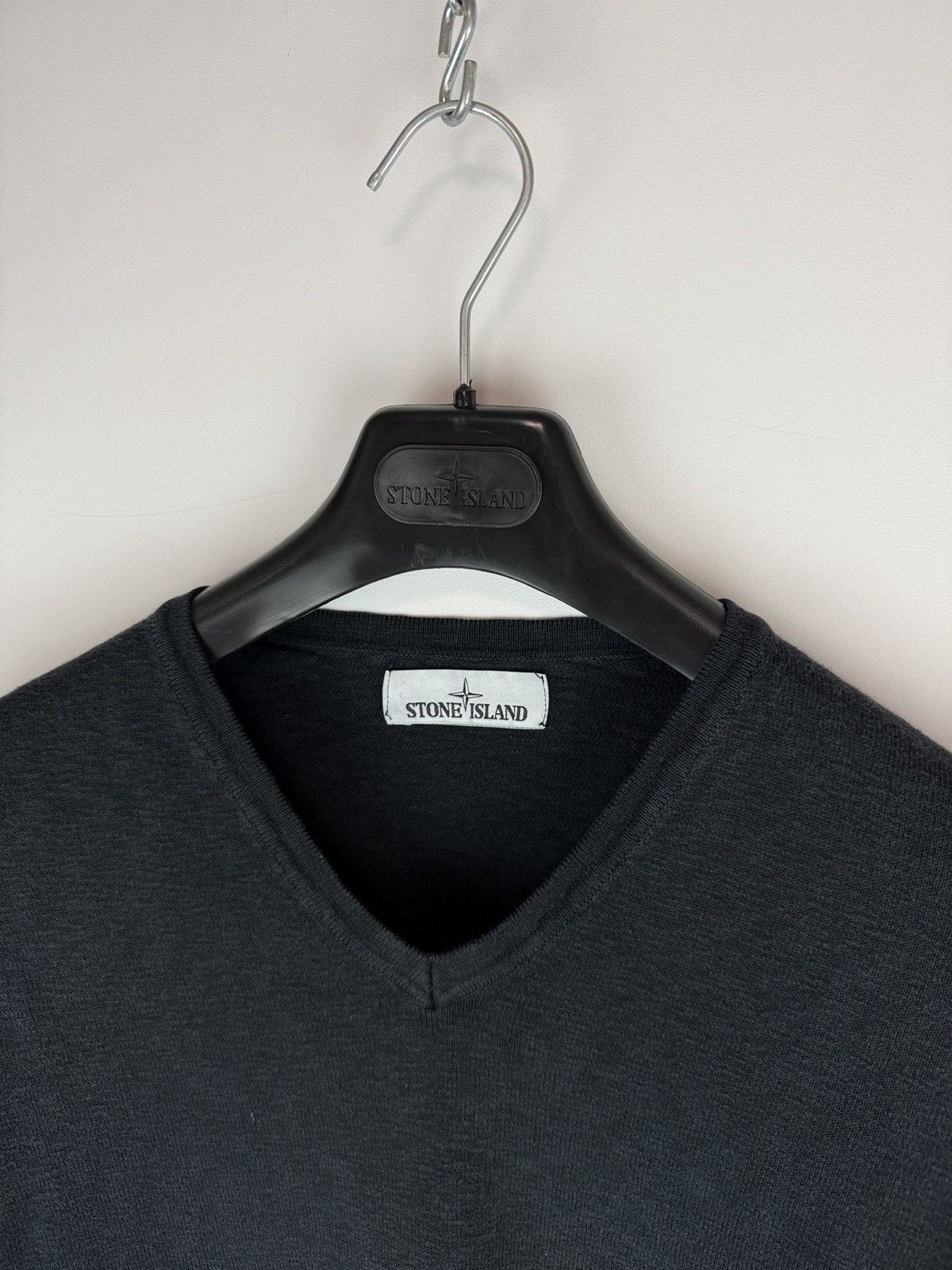 Stone Island Black Stone Island v-neck sweater Size US L / EU 52-54 / 3 - 4 Thumbnail